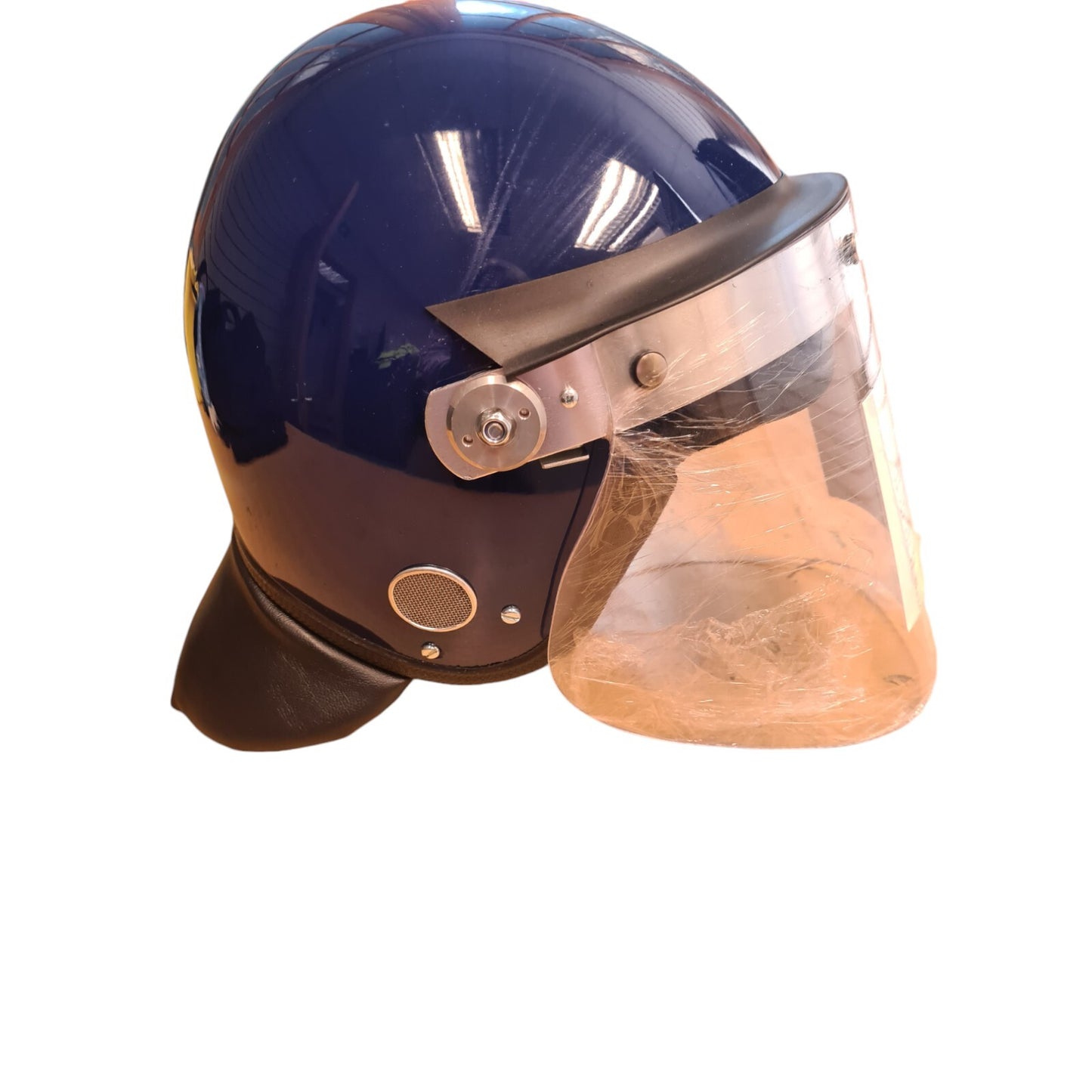 MLA Defender Riot Helmet New Ex Police British Issue Security Public Order Blue