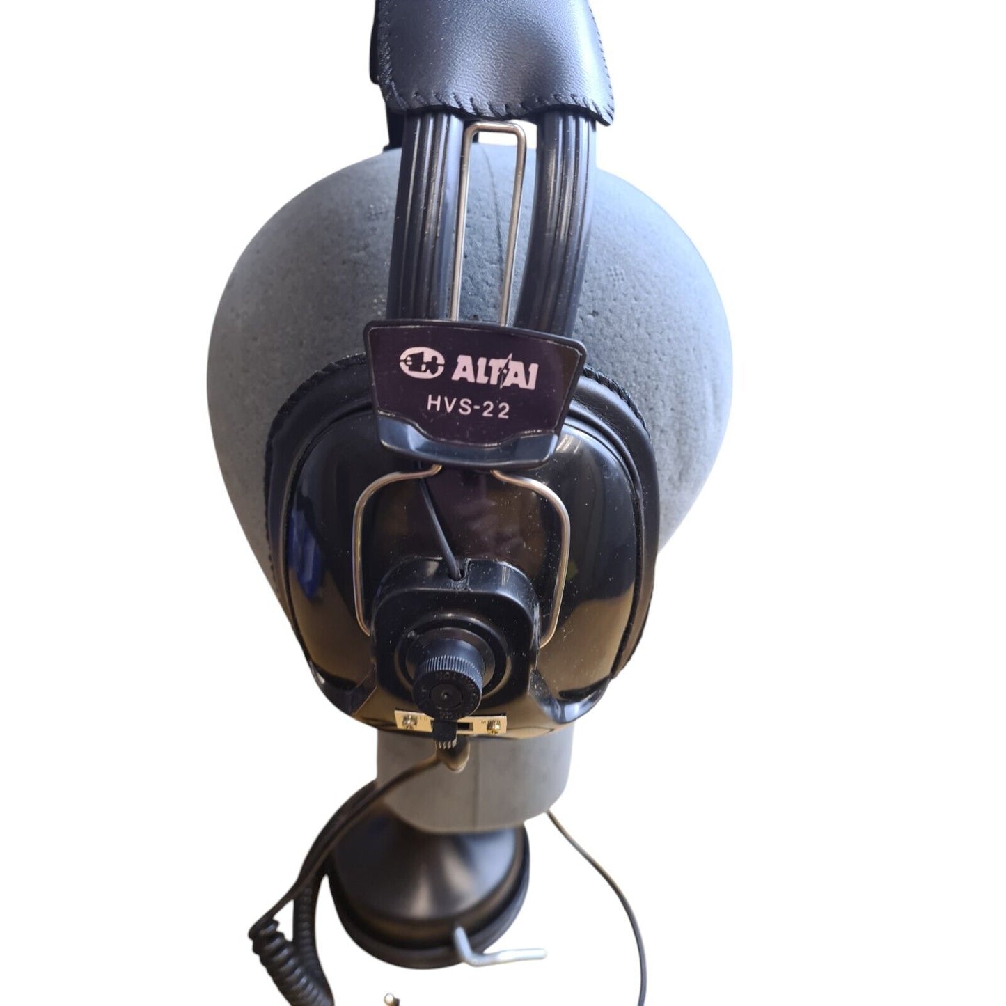 Altai Stereo Headphones HVS 22 Volume Controls Mono/Stereo Switch Ex Police