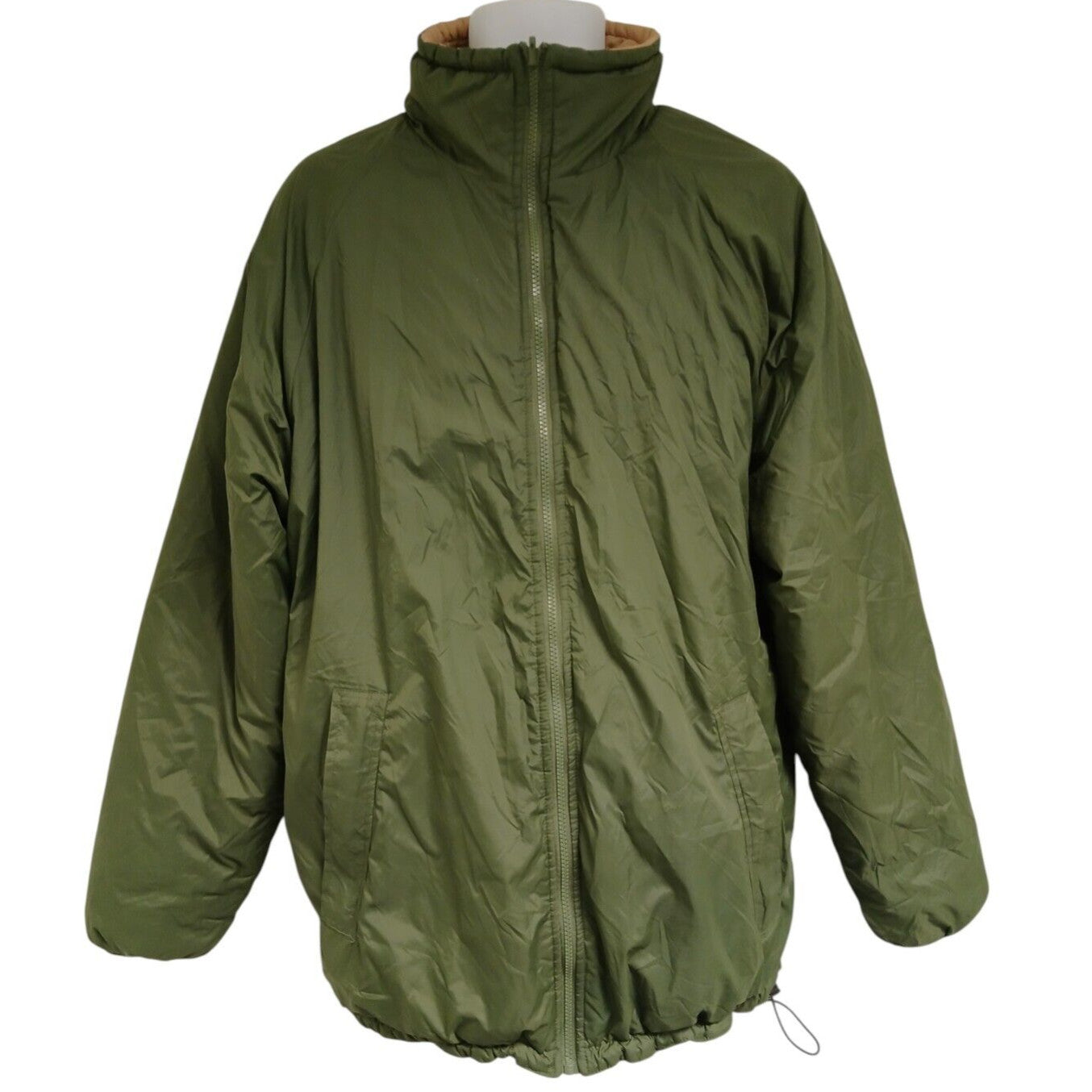 British Army Softie Jacket Thermal Coat Olive Green Sand Reversible Softy Puffer