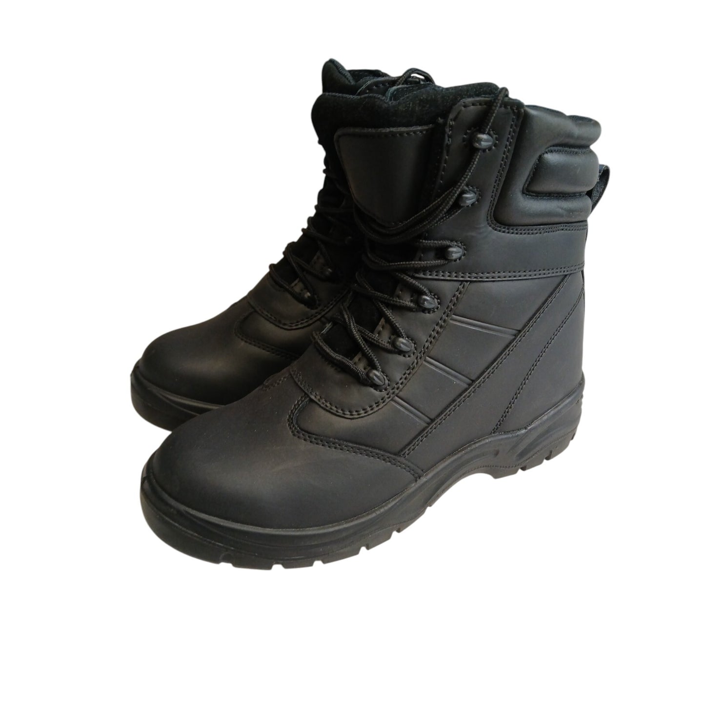 British Military Boots High Leg Antistatic Black Leather Stirling Safetywear 9M