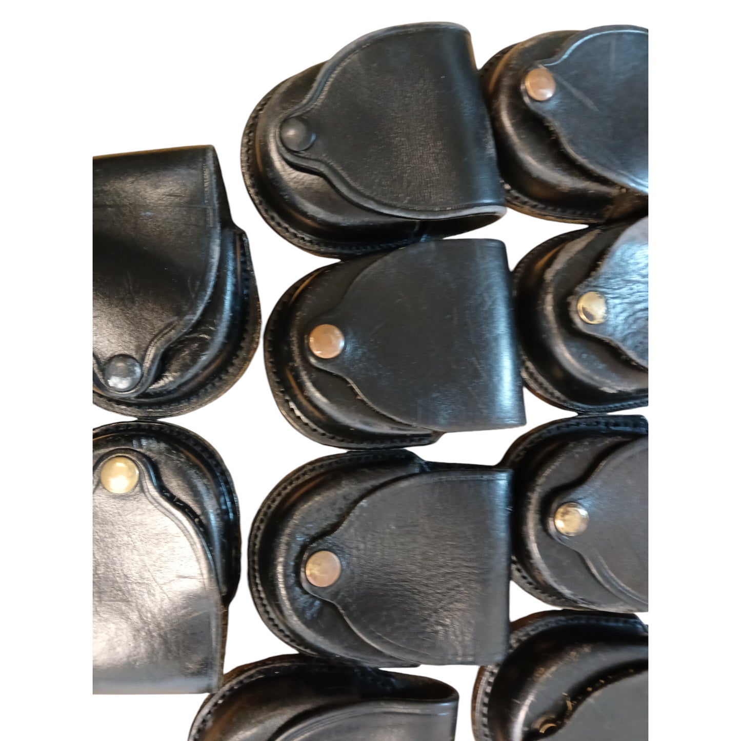 PWL Rigid Leather Handcuff Restraints Pouch Vintage 9202 Belt Loop Style
