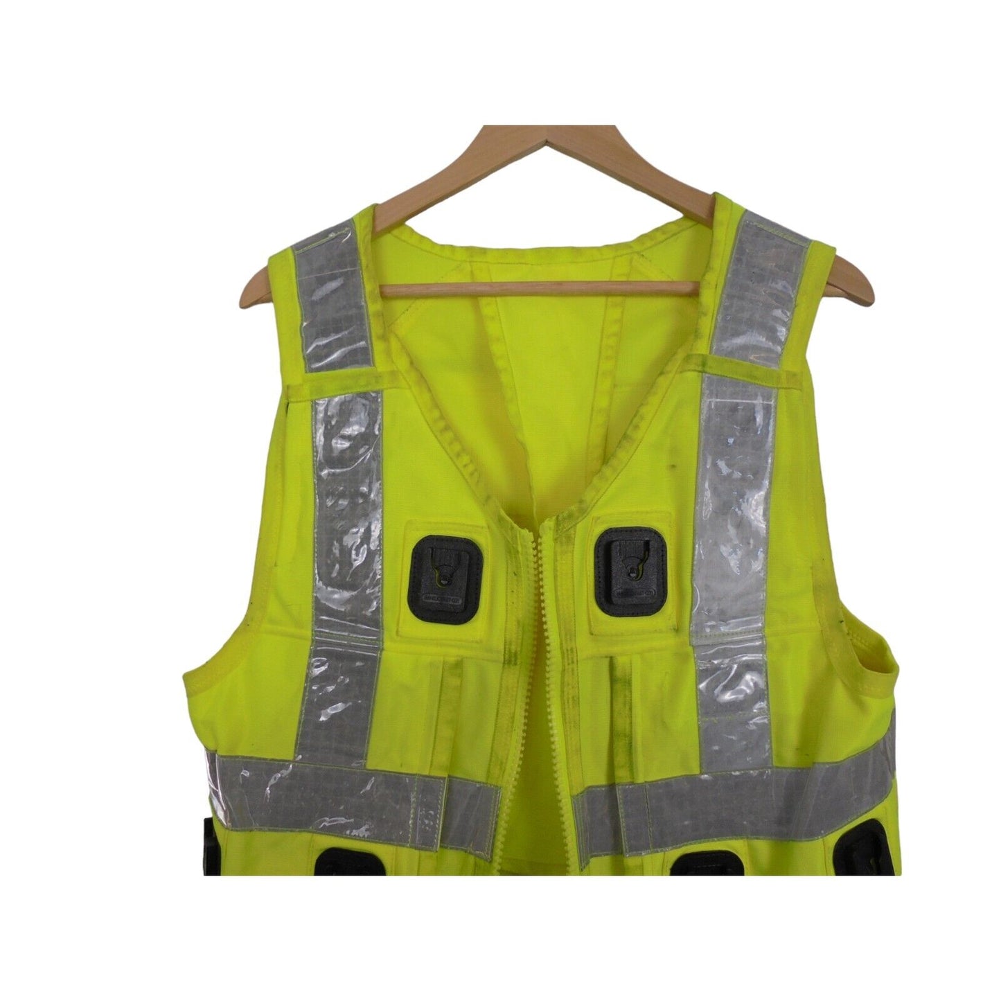 Yaffy Tactical Vest Hi Vis Ex Police Model 511 Emergency Utility Security GradeB