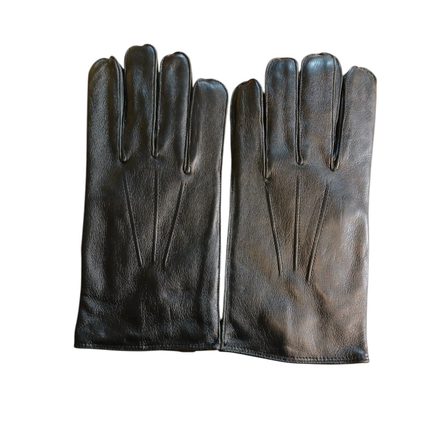 Leather Gloves Black x7 Pairs Ex Police Black Random Styles and Sizes Bundle