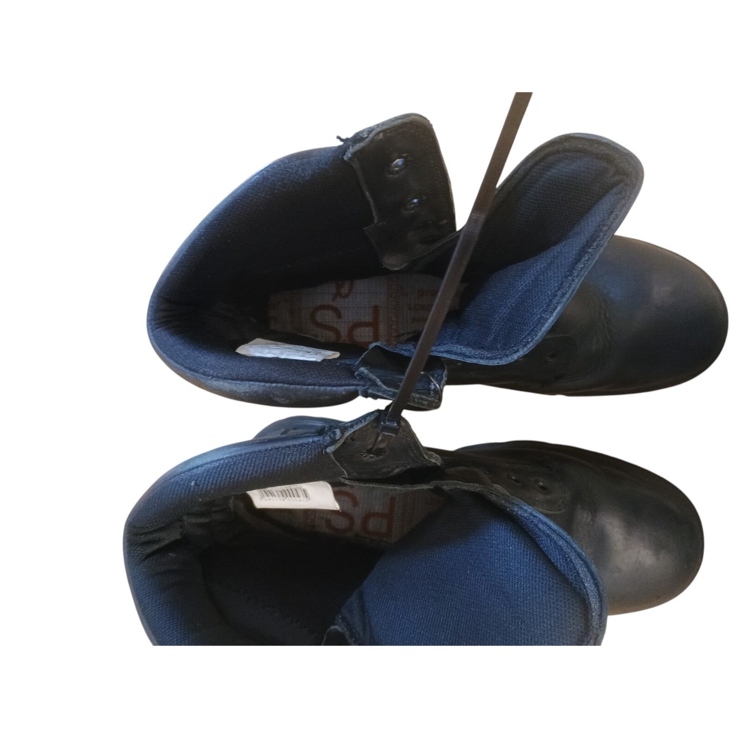 YDS Patrol Boots High Leg Steel Toe Black Leather Security Police Airsoft 9