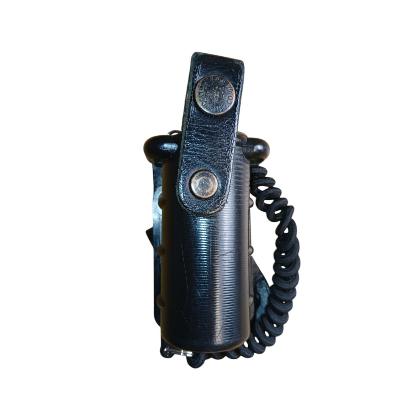 Nylon Police Duty Belt With 6 Pouches Attachments Black Security Webbing (B)