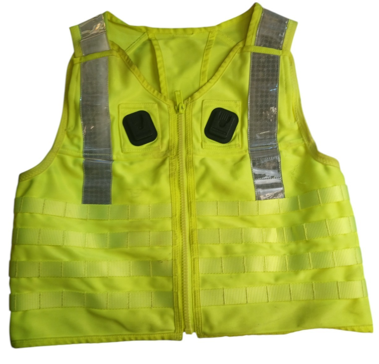 Molle Tactical Vest Utility Hi Viz Vis Security Ex Police Yaffy 982 Grade B