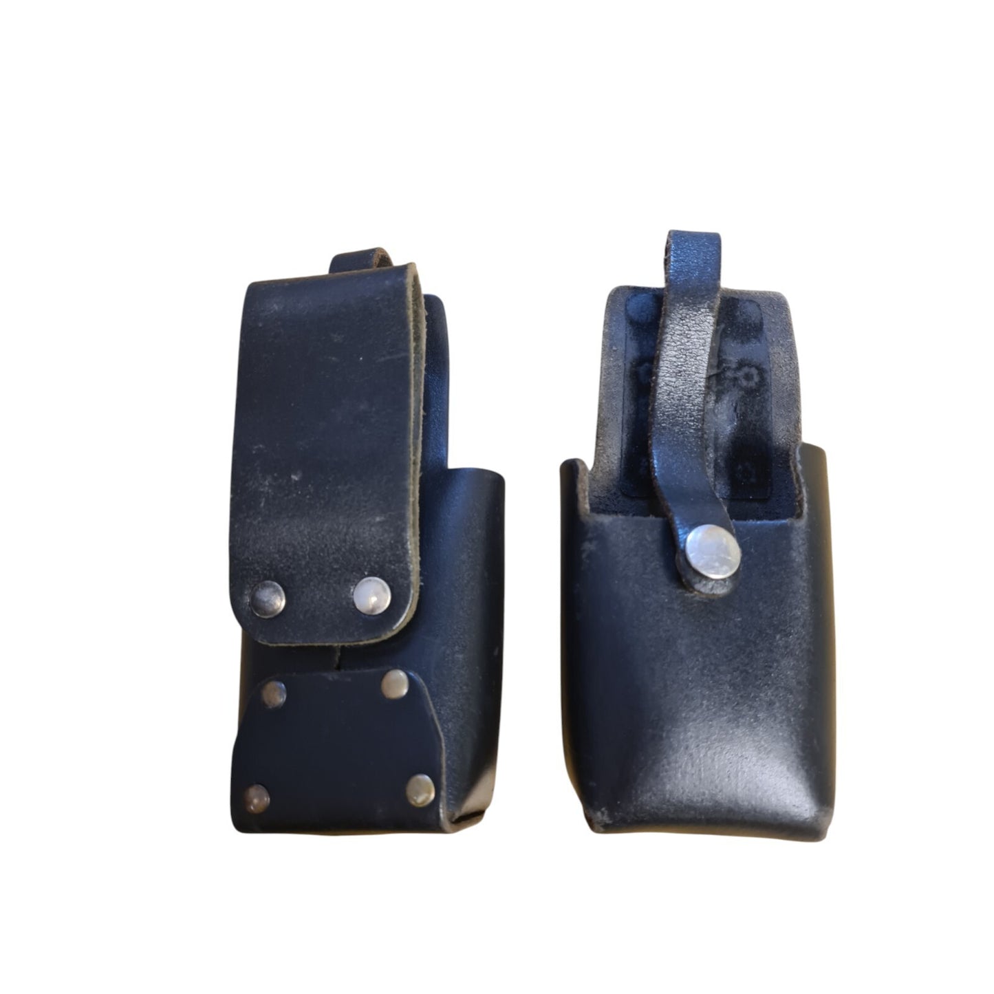 Black Leather Peter Jones Klickfast Belt Holster Utility Pouch Security Airsoft