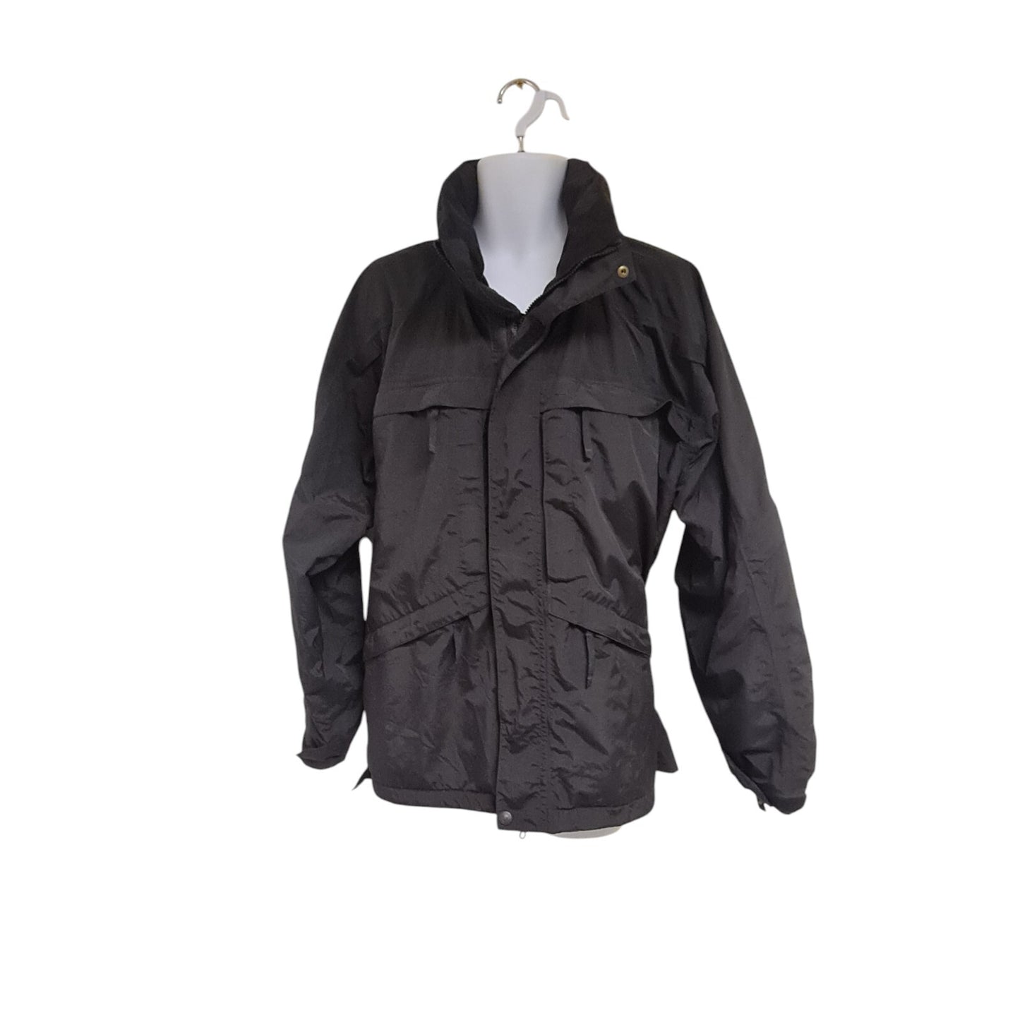 5.11 Tactical Jacket Coat Smock Hood Black Security Size L Ex Police Doorman