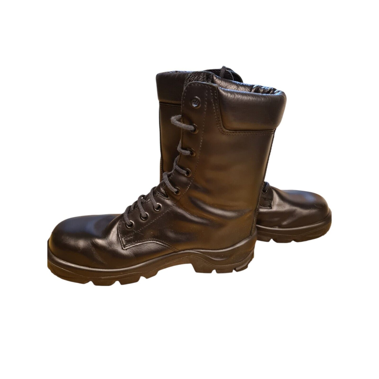 Leather Ankle Boots Combat Retro Size 7 Security Work Boot Ex Police