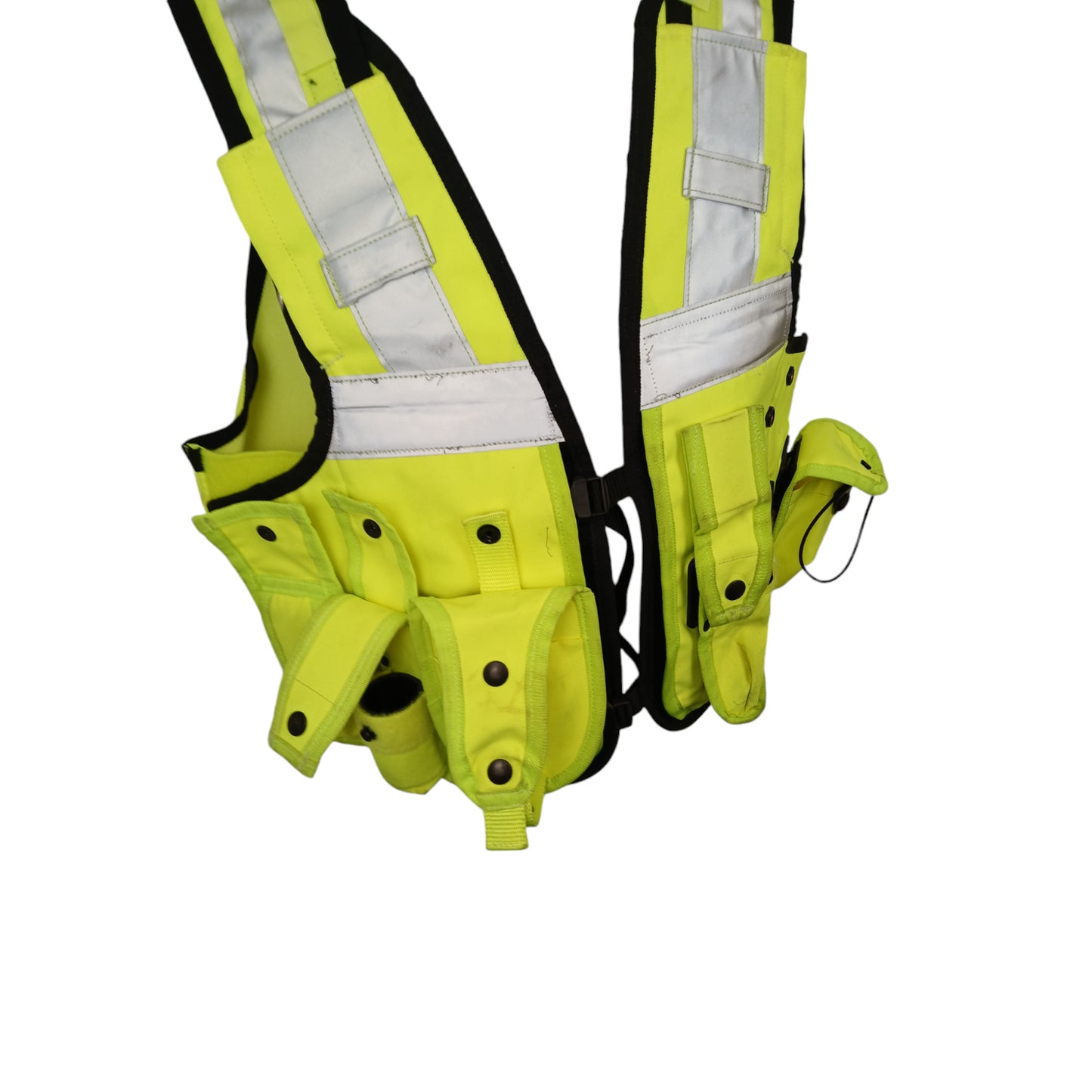 Aegis Hi Vis Hi Viz Tactical Vest Complete With Twist Lock Pouches M-ML Security