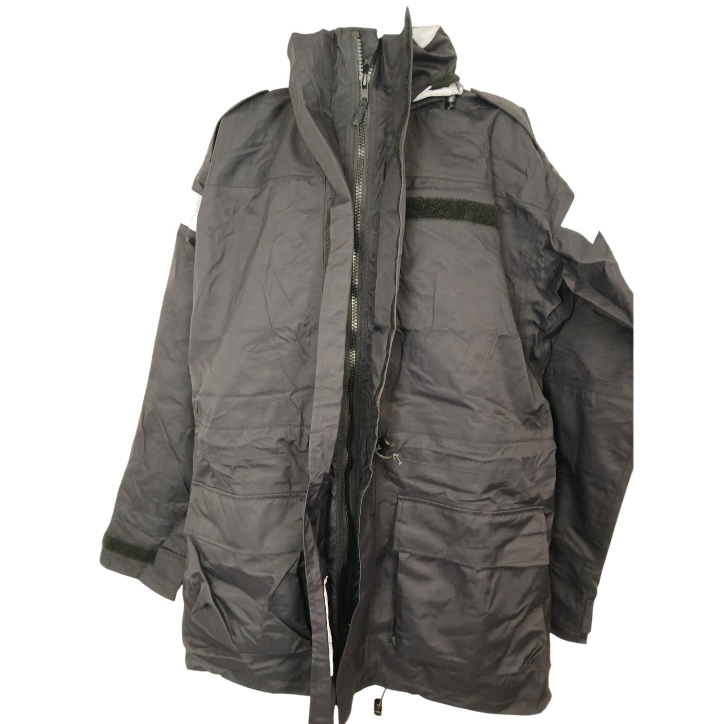 Royal Navy Jacket Wet Weather MVP Goretex Hood Coat Navy Blue Waterproof Parker