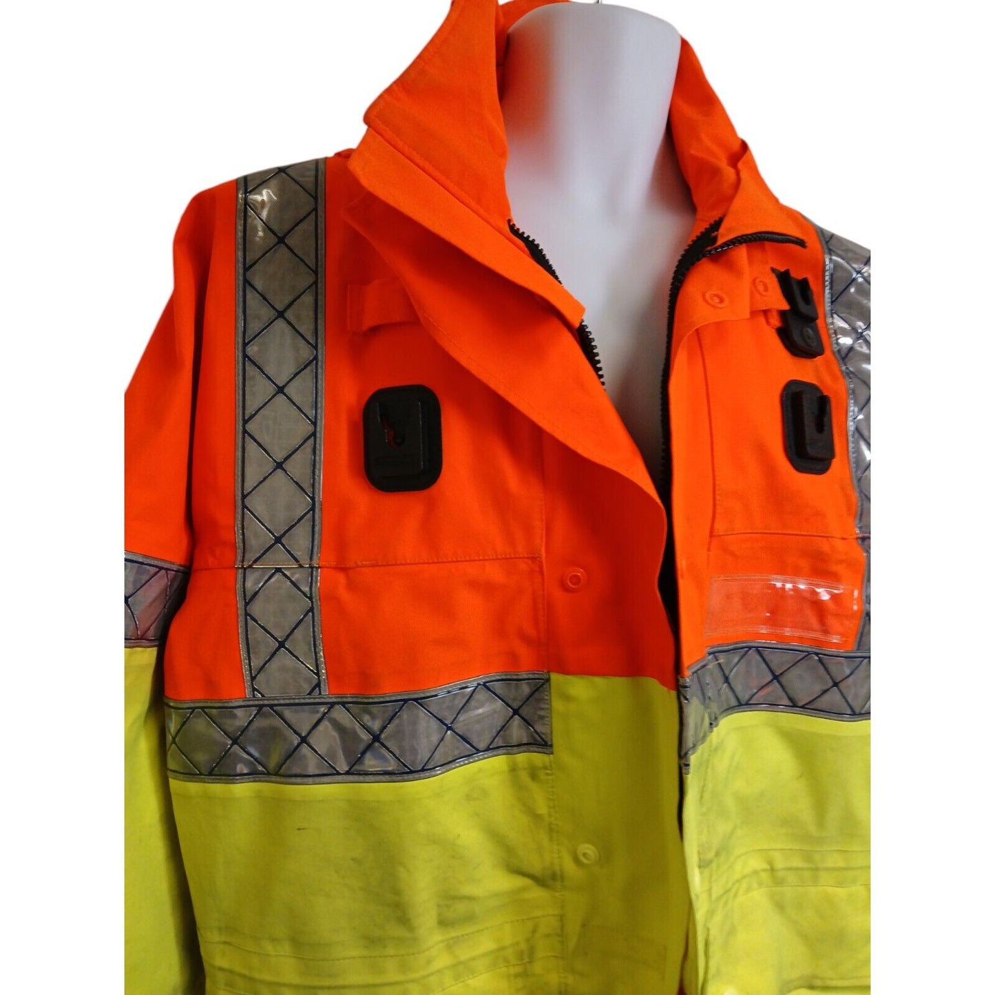 Goretex Hi Vis Class 3 3/4 Length Jacket Waterproof Motorway Highway Grade B