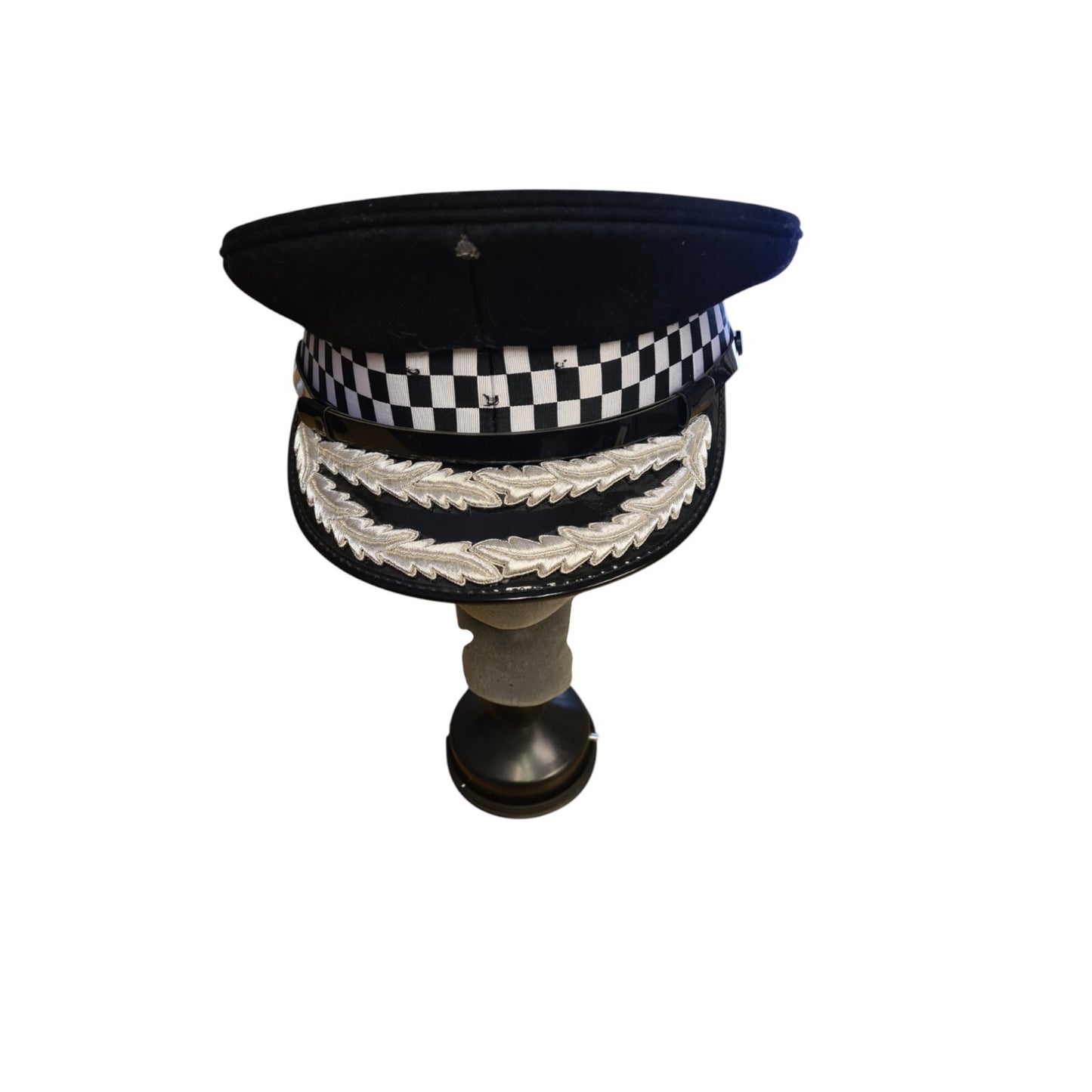 Deputy Assistant Peaked Cap Police Commissioner Double Silver Oak Leaf Size 57
