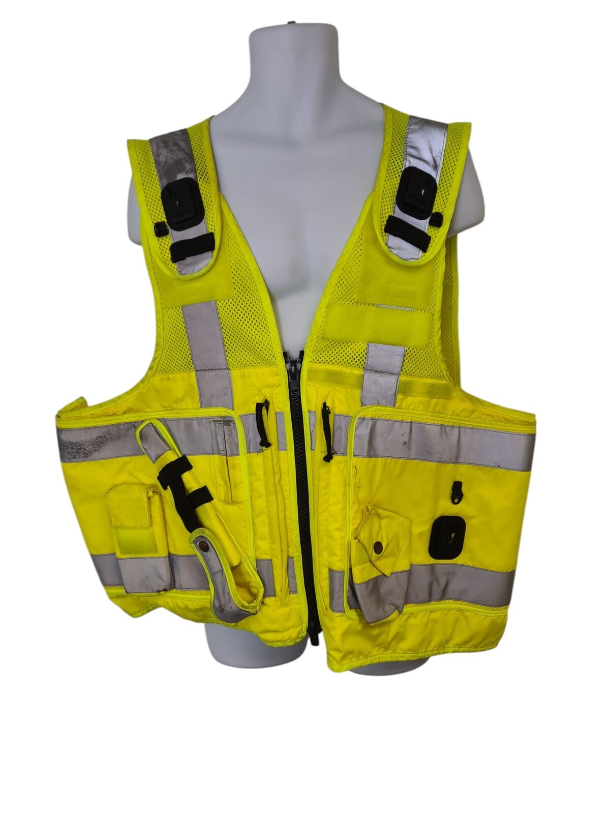 Mehler Vario System Tactical Vest Hi Vis Hi Viz built in Pouches Klickfast XXL