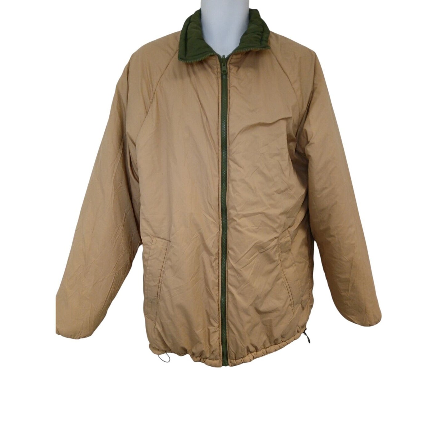 British Army Softie Jacket Thermal Coat Olive Green Sand Reversible Softy Puffer