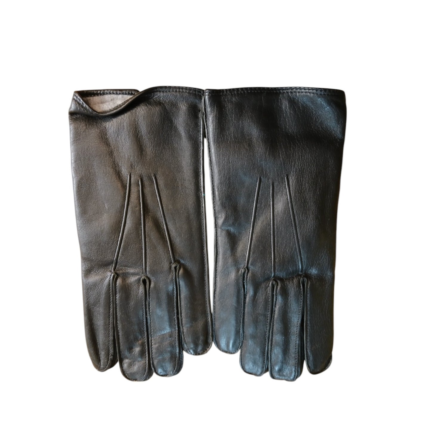 Leather Gloves Black x7 Pairs Ex Police Black Random Styles and Sizes Bundle