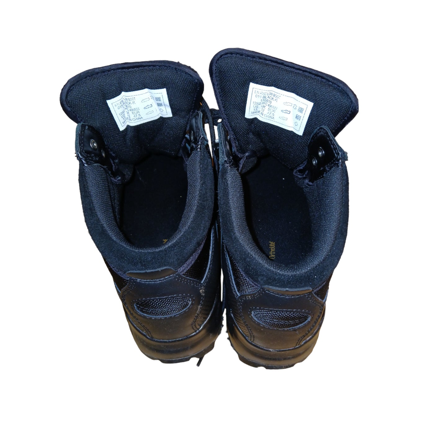 5.11 Tactical Ortholite Low Black Leather Boots Ex Police Security Operator