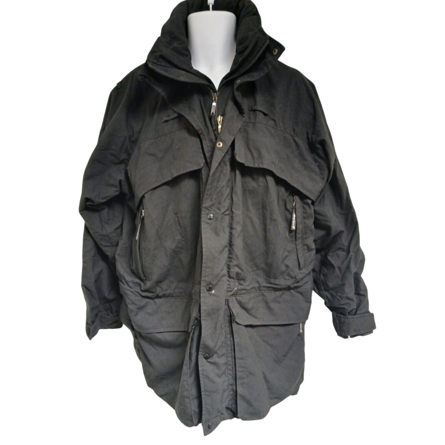 Karrimor Enforcer Jacket Mens Black Ex Police Security Waterproof Coat Large