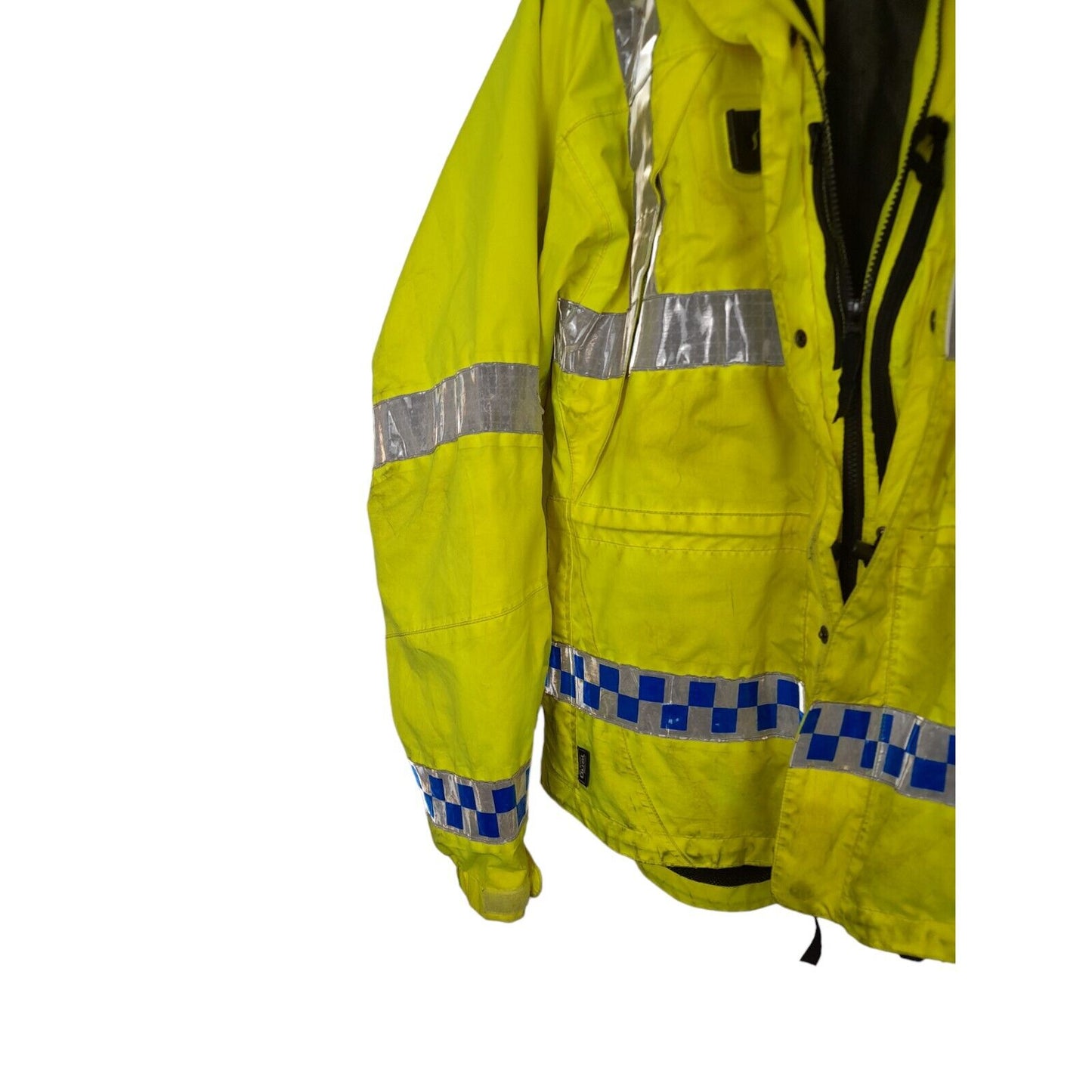 Keela Hi Vis Jacket ExPolice Waterproof Anorak Security EmergencyRecovery GradeB