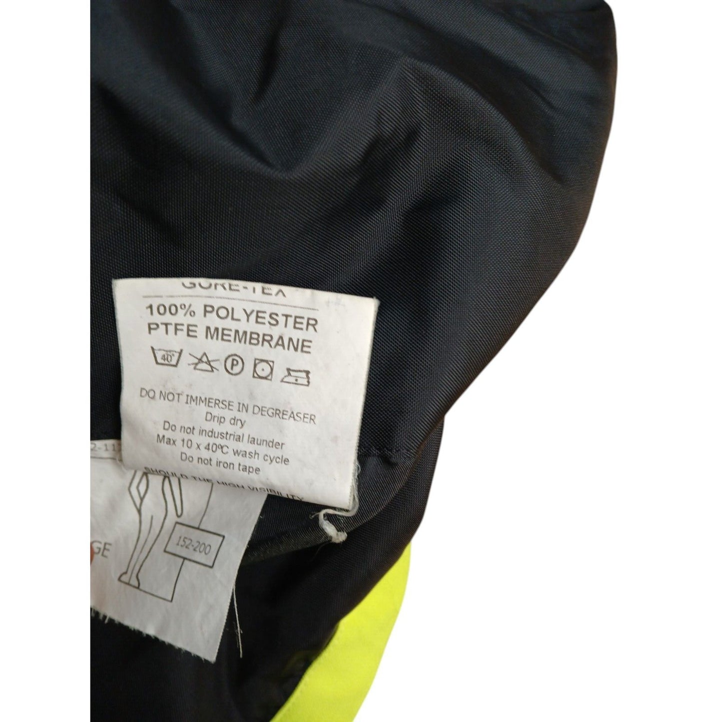 Ballyclare Goretex Jacket 3/4 Length Hi Viz Hi Vis Yellow Railway Waterproof