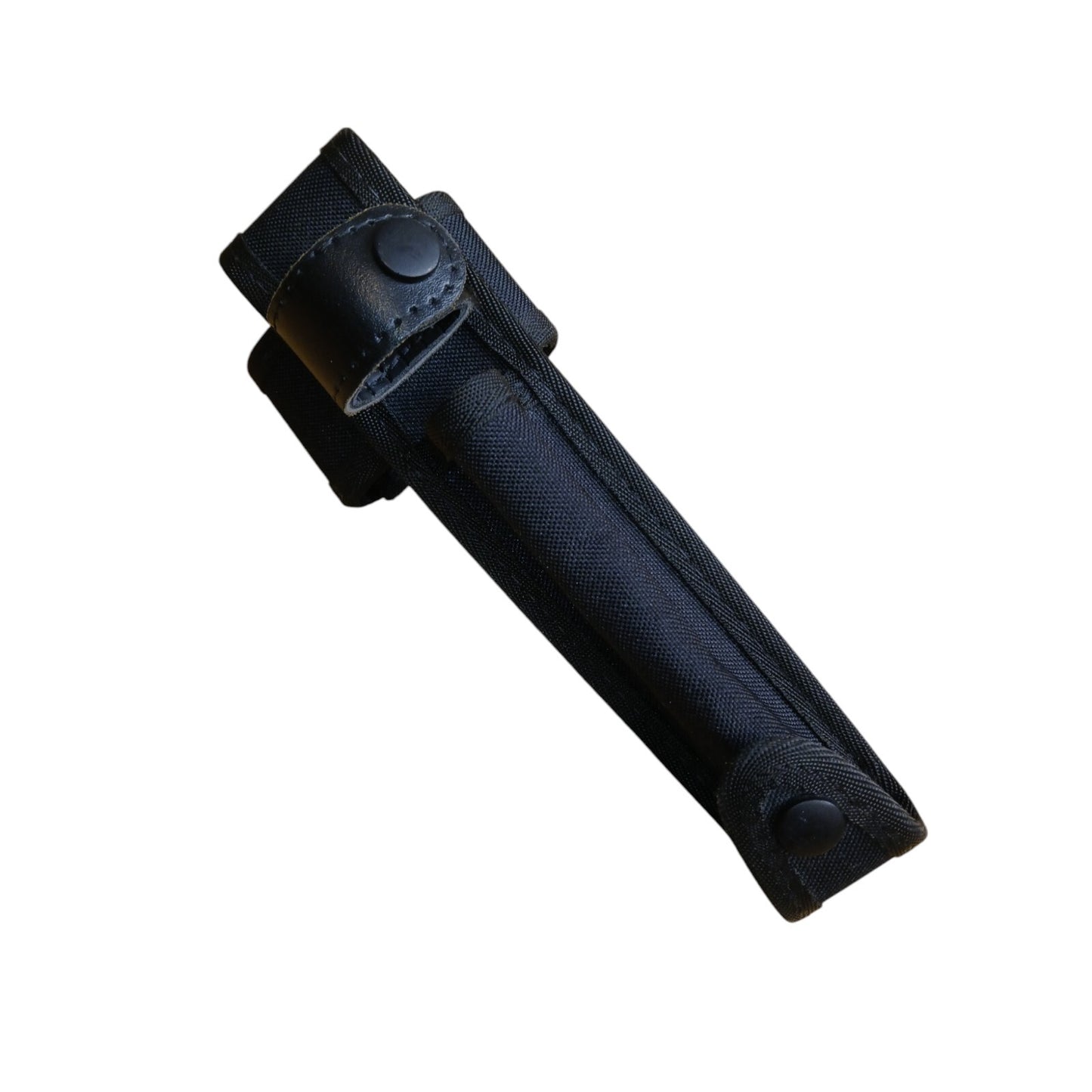 Baton Holder Belt Loop Nylon Leather Strap 360 Rotation Black Police Security