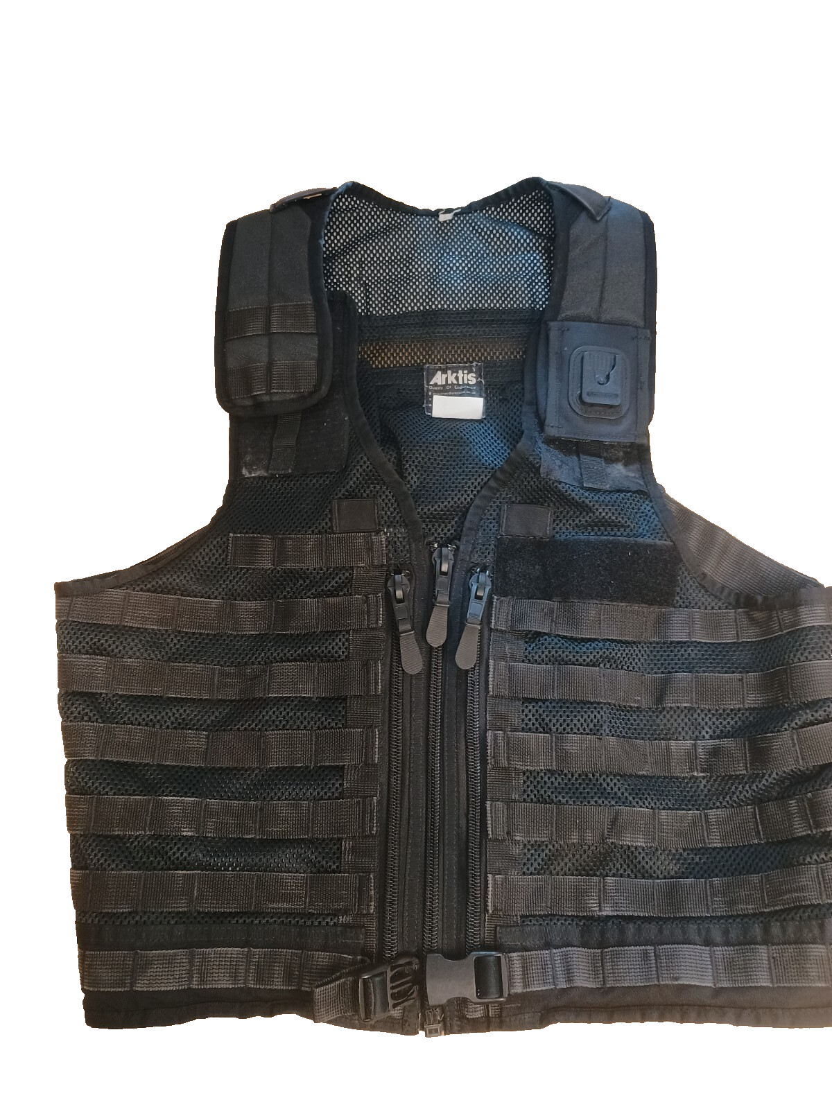 Arktis Molle Tactical Utility Vest Black Size L Adjustable Klickfast Security