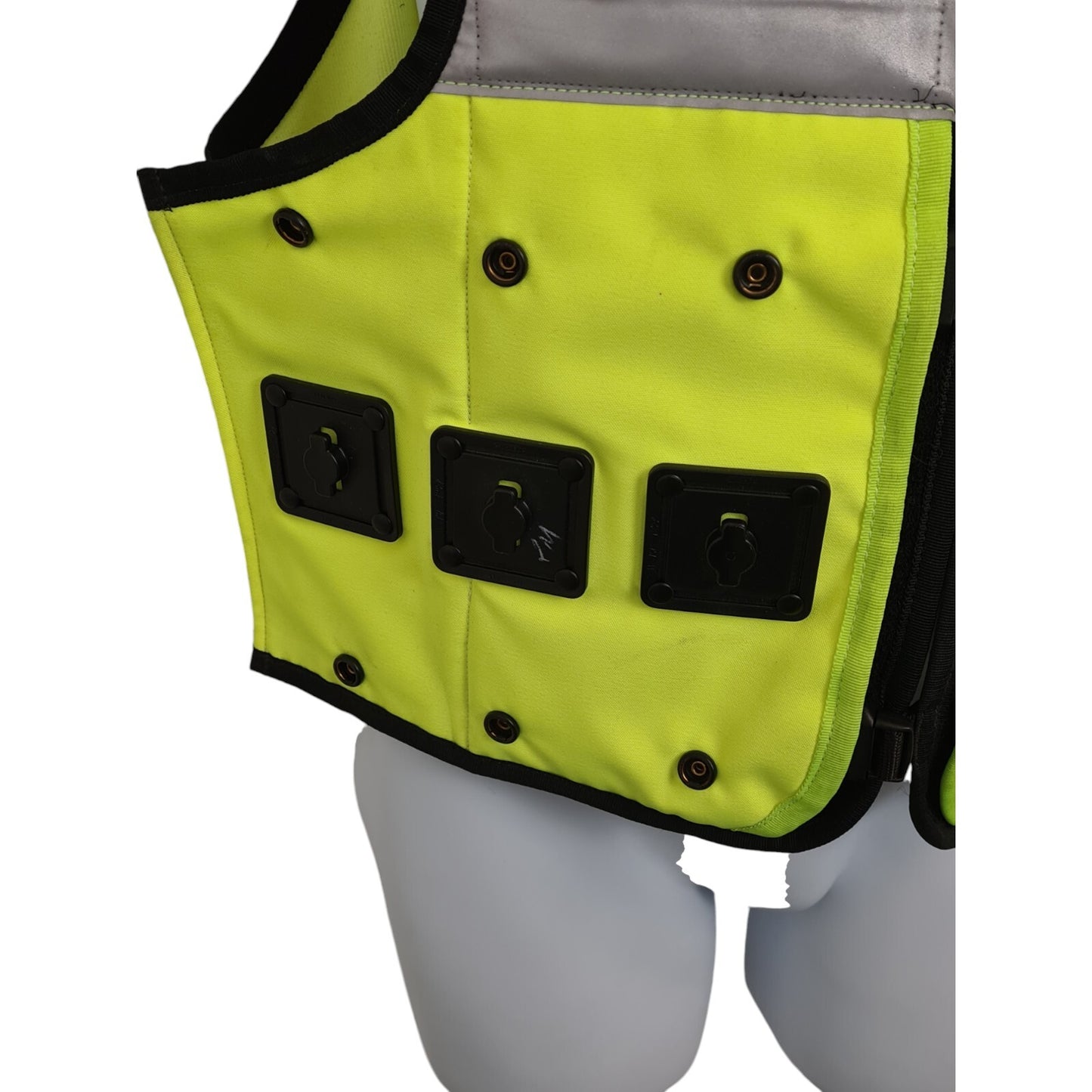 Aegis Engineering Hi Viz Hi Vis Stab Vest Body Armour Cover Buddy-Lok System M/L