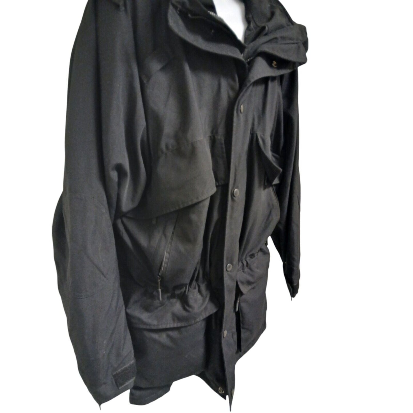 Cooneen Defence Waterproof Jacket 3/4 Length Coat Black Large Police Security