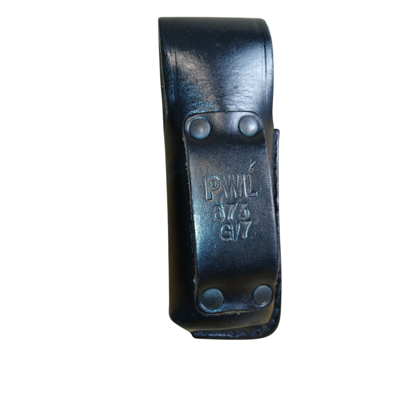 CS Gas Holder Holster Ex Police Belt Loop Leather Security Police Black