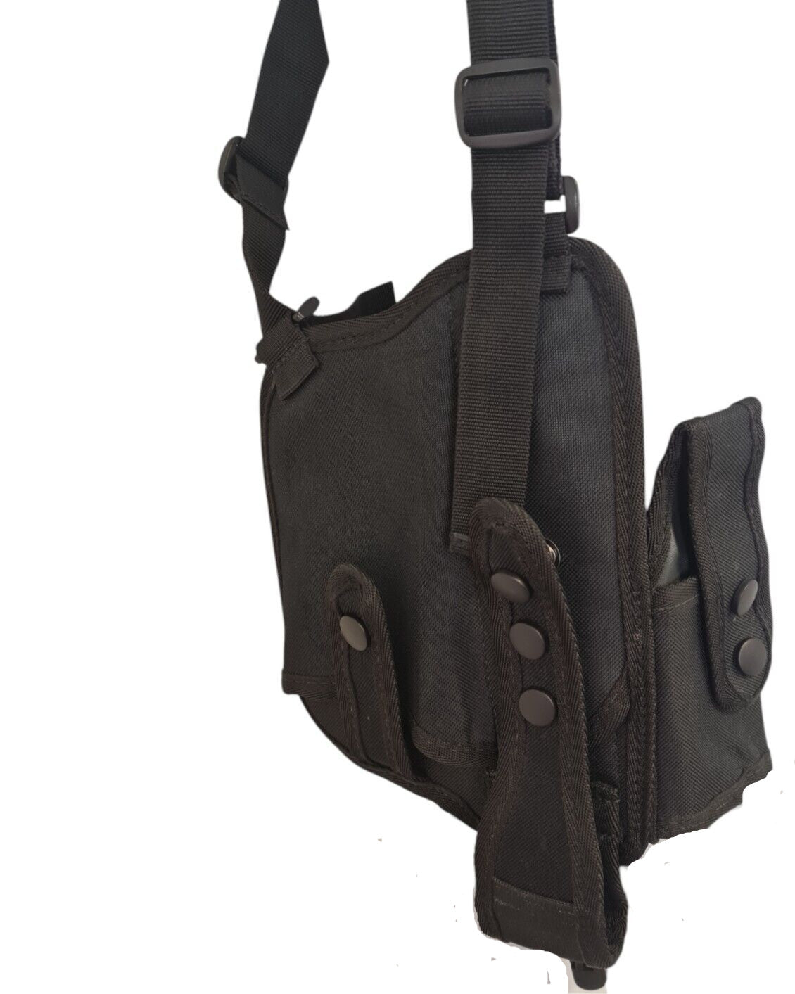 Overt/Covert Shoulder Harness Chest Rig Holster Black Security Adjustable Police