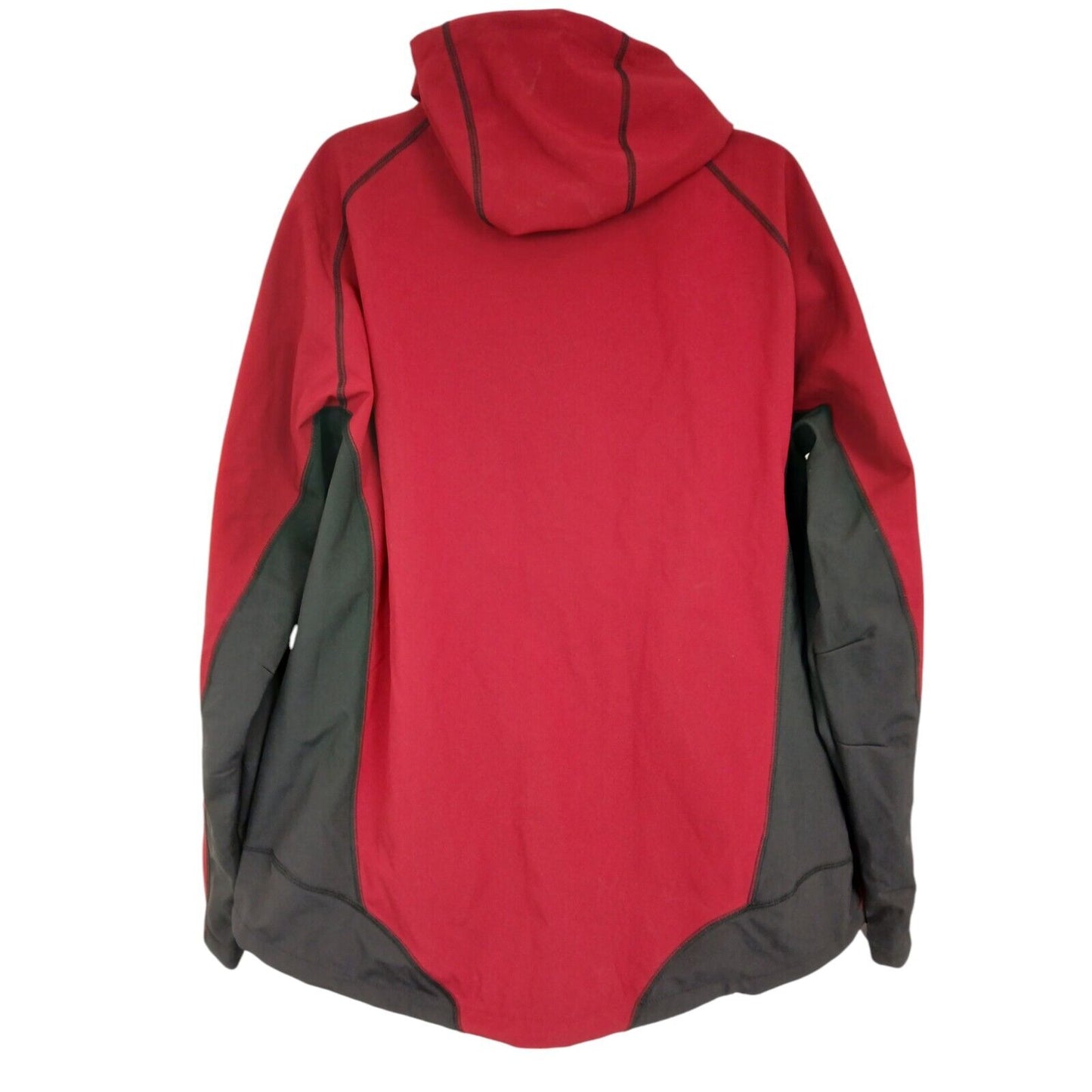 Helly Hansen Workwear Jacket Deep Red Burgundy Work Coat Hooded Soft Shell