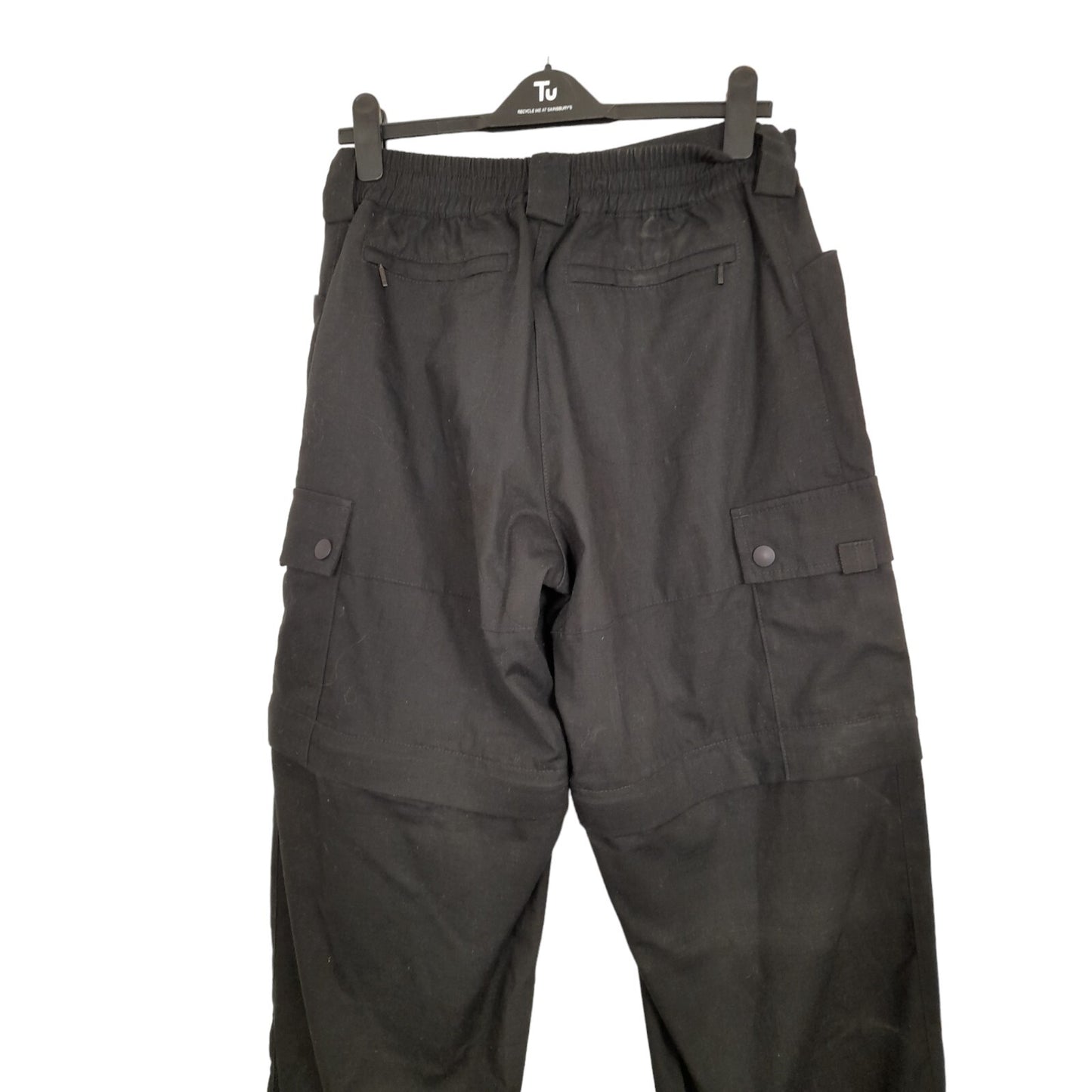 Ripstop Cycling Combat Trousers Black Zip Off Ex Police Mens Cargo Tactical KiT