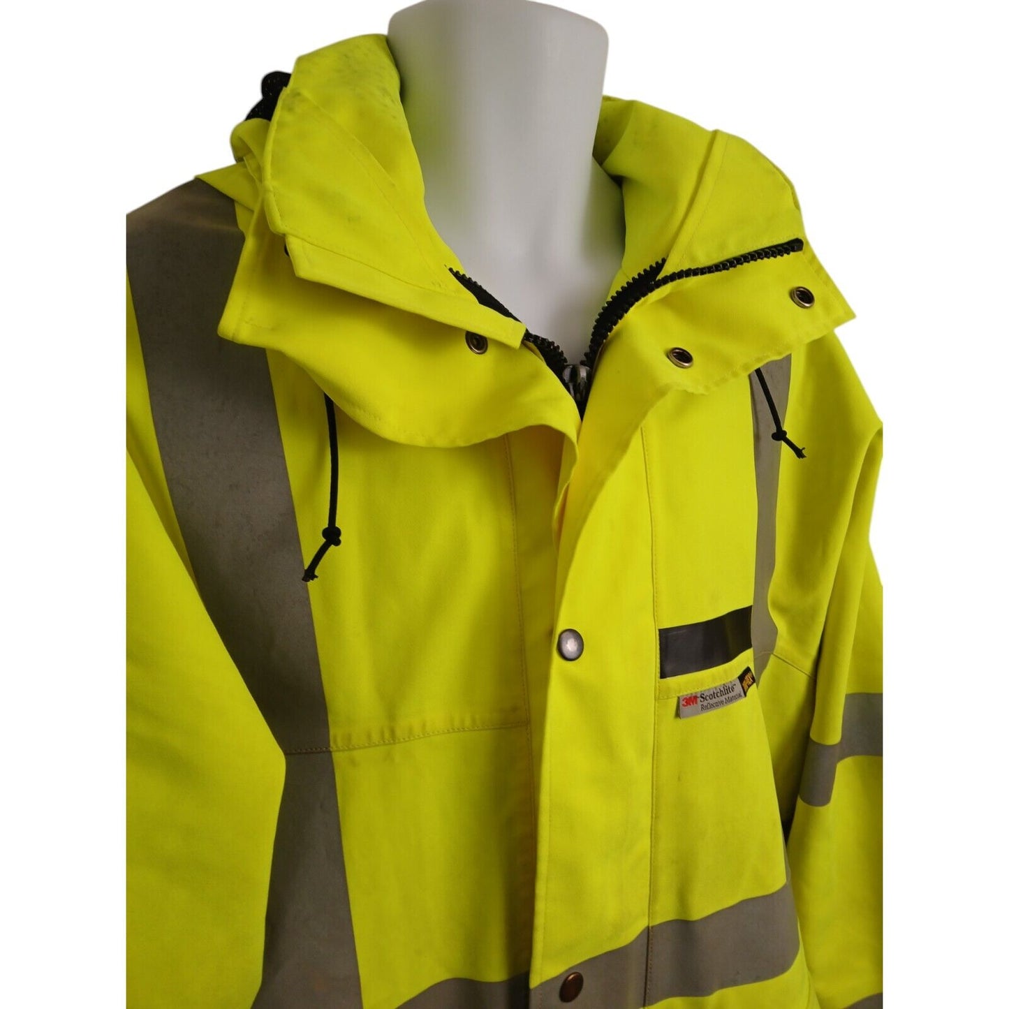 Ballyclare Goretex Jacket 3/4 Length Hi Viz Hi Vis Yellow Railway Waterproof