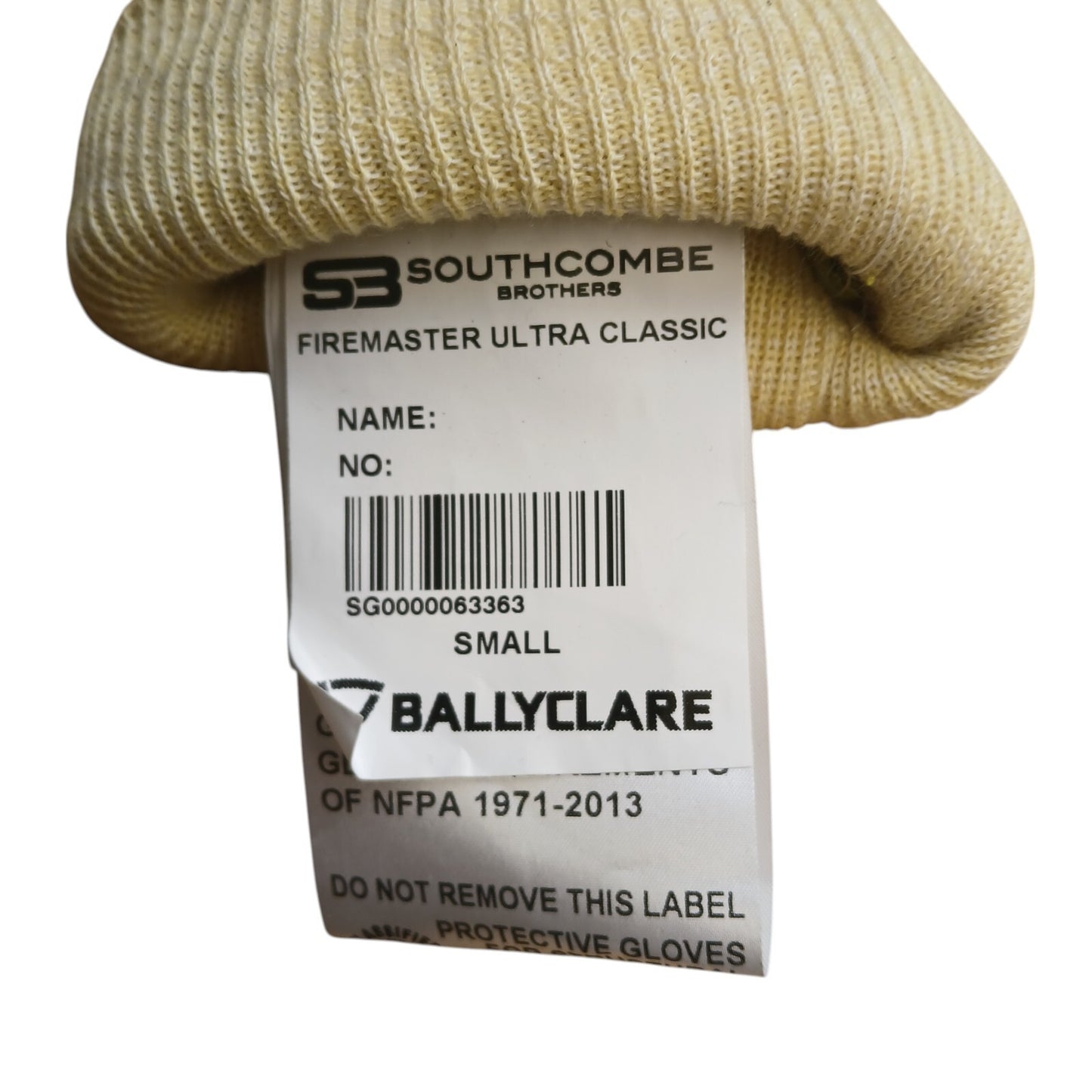 Firemaster Ultra Classic Gloves Pyrohide Leather Ballyclare Small Yellow A Grade