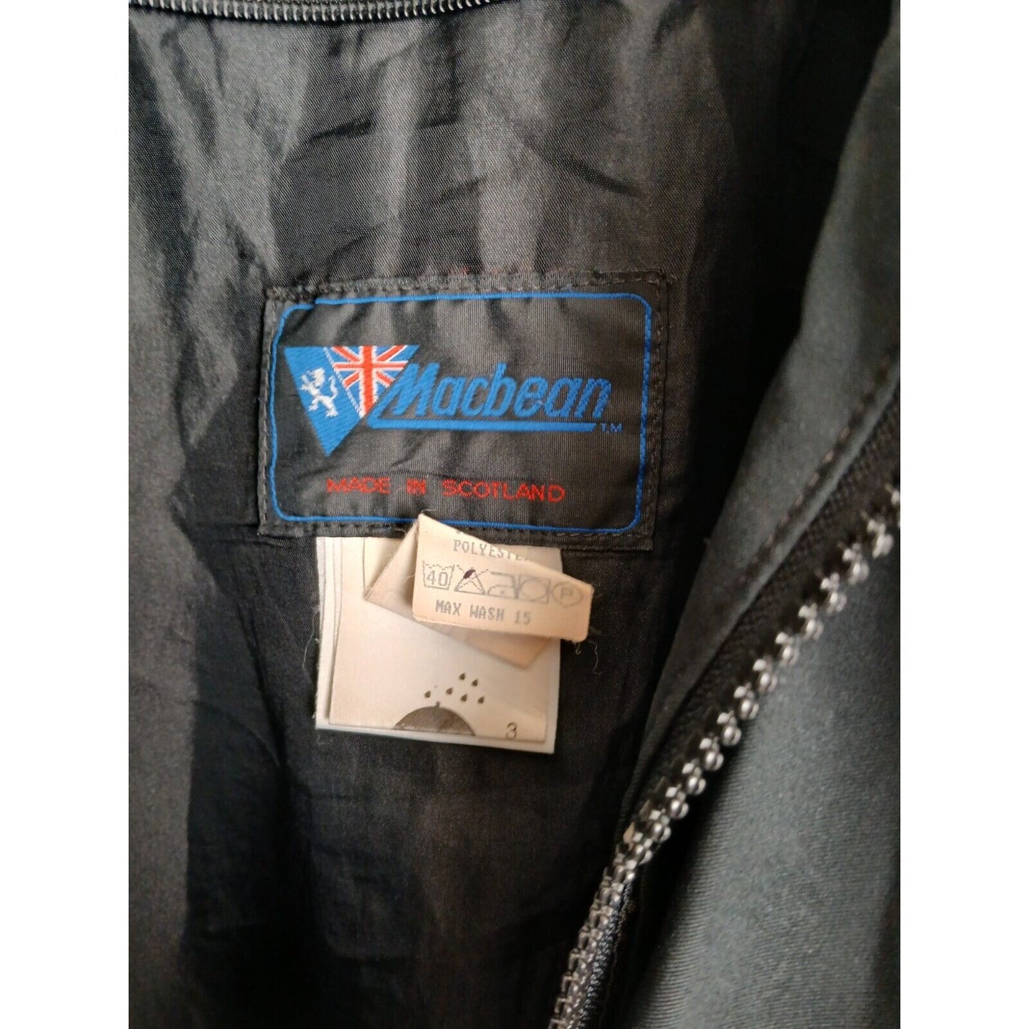 Ex Police Goretex Mens Jacket Coat 3/4 Length Macbean Large Waterproof Black