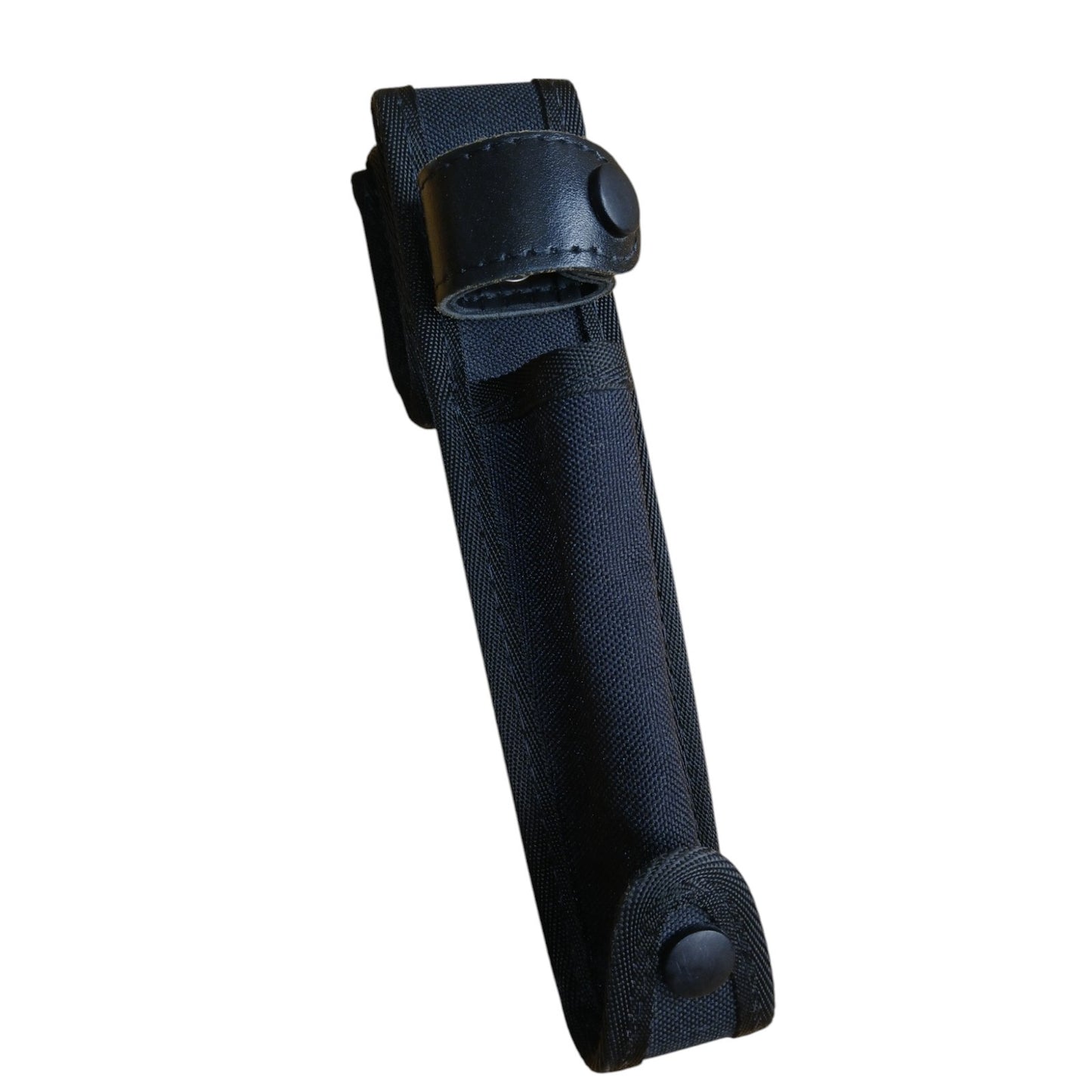 Baton Holder Belt Loop Nylon Leather Strap 360 Rotation Black Police Security