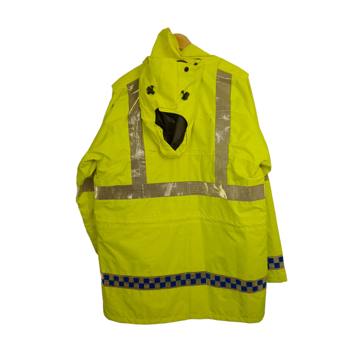 Ex Police Hi Vis 3/4 Length Waterproof Jacket Ilasco Security Emergency