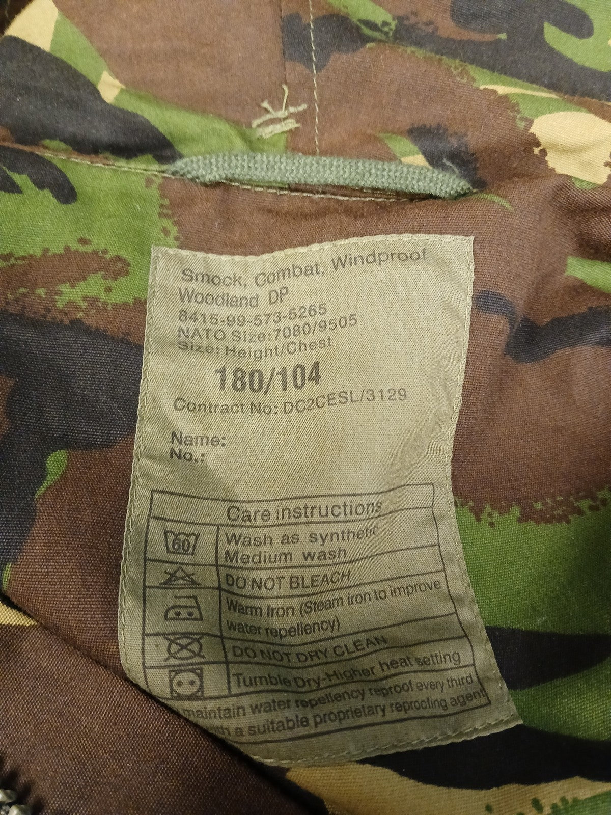 DPM Combat Smock DP Woodland Windproof Wired Hood Coat Jacket Hooded Fishing