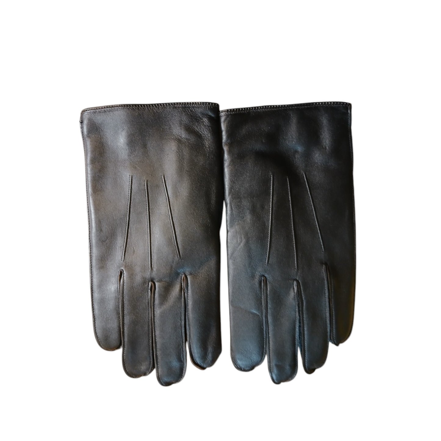 Leather Gloves Black x7 Pairs Ex Police Black Random Styles and Sizes Bundle