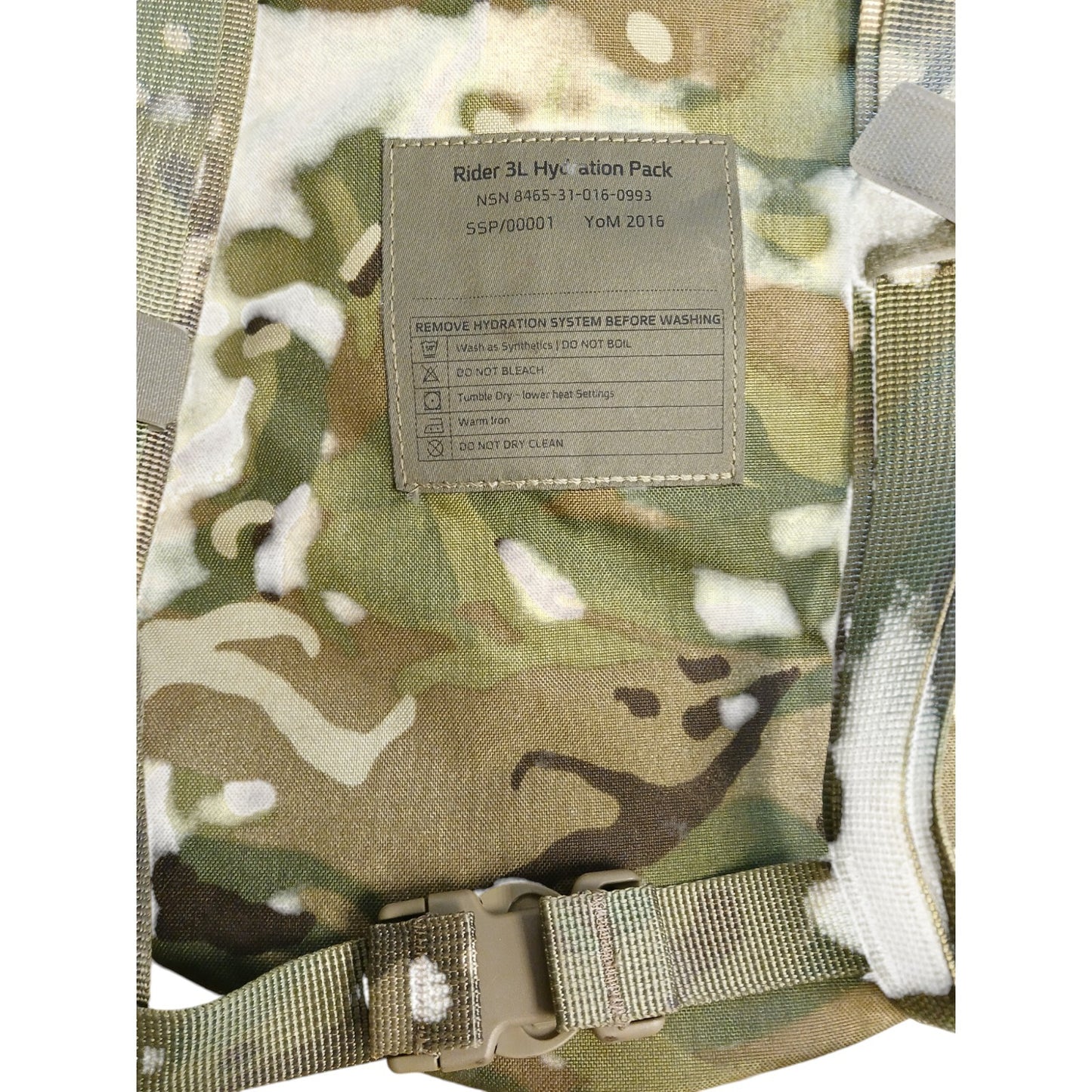 Hydration Pack Pouch British Army Virtus Rider 3L MTP Camo Camelbak System Molle