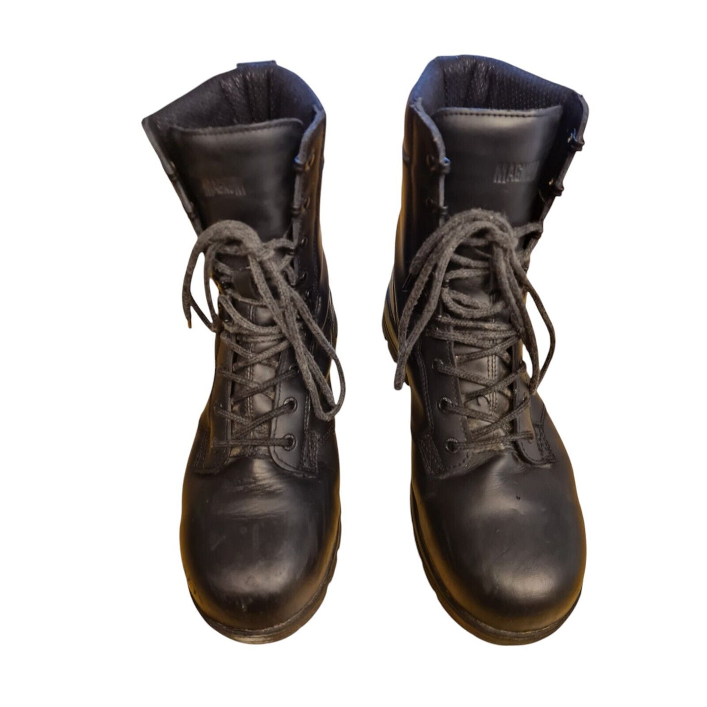 Magnum Patrol Boots Power Black Size 10 Leather Vibram Sole Security Police