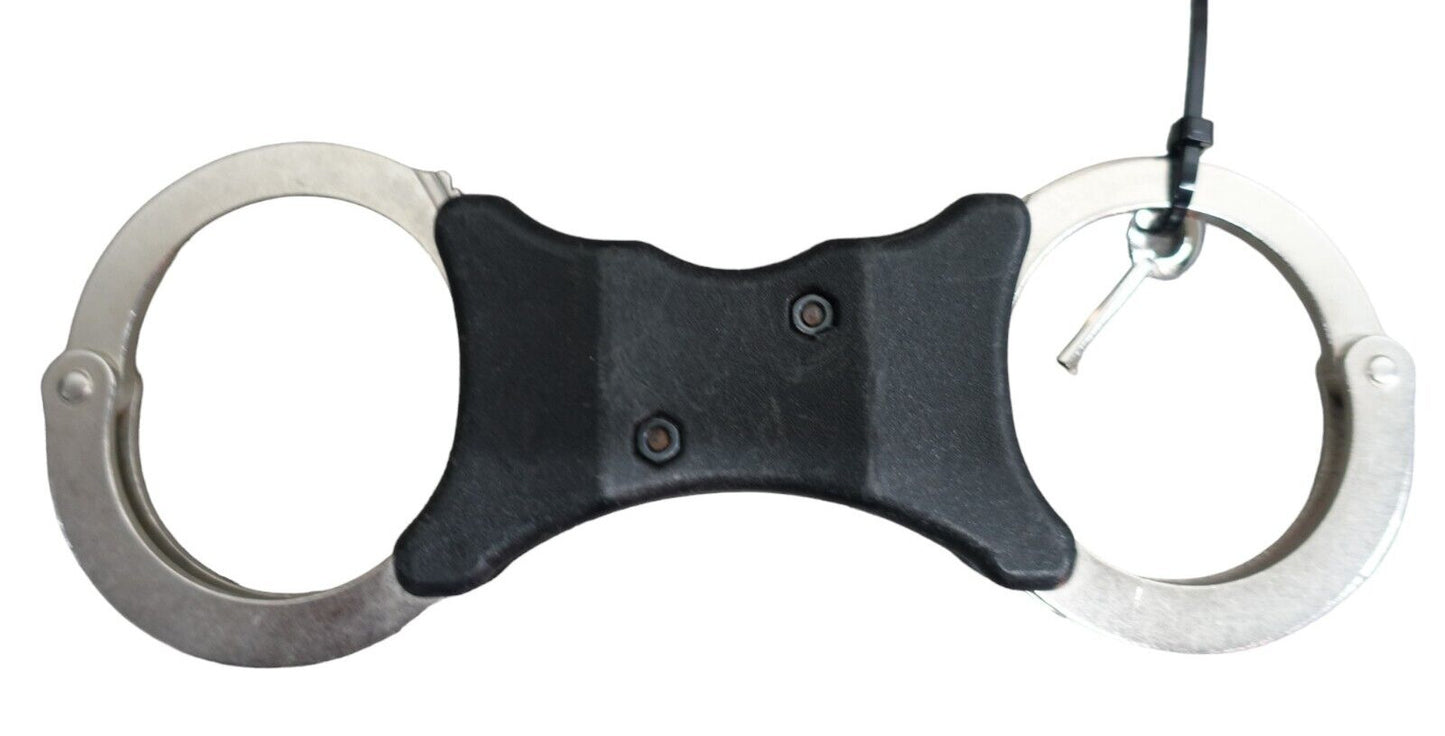 Hiatts Handcuffs Speedcuffs Cuffs Genuine Ex Police Rigid Handcuffs With 1 Key