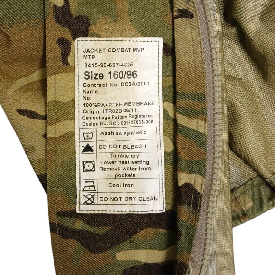 British Army Combat Jacket MTP MVP Camo Smock Goretex Coat Military Waterproof