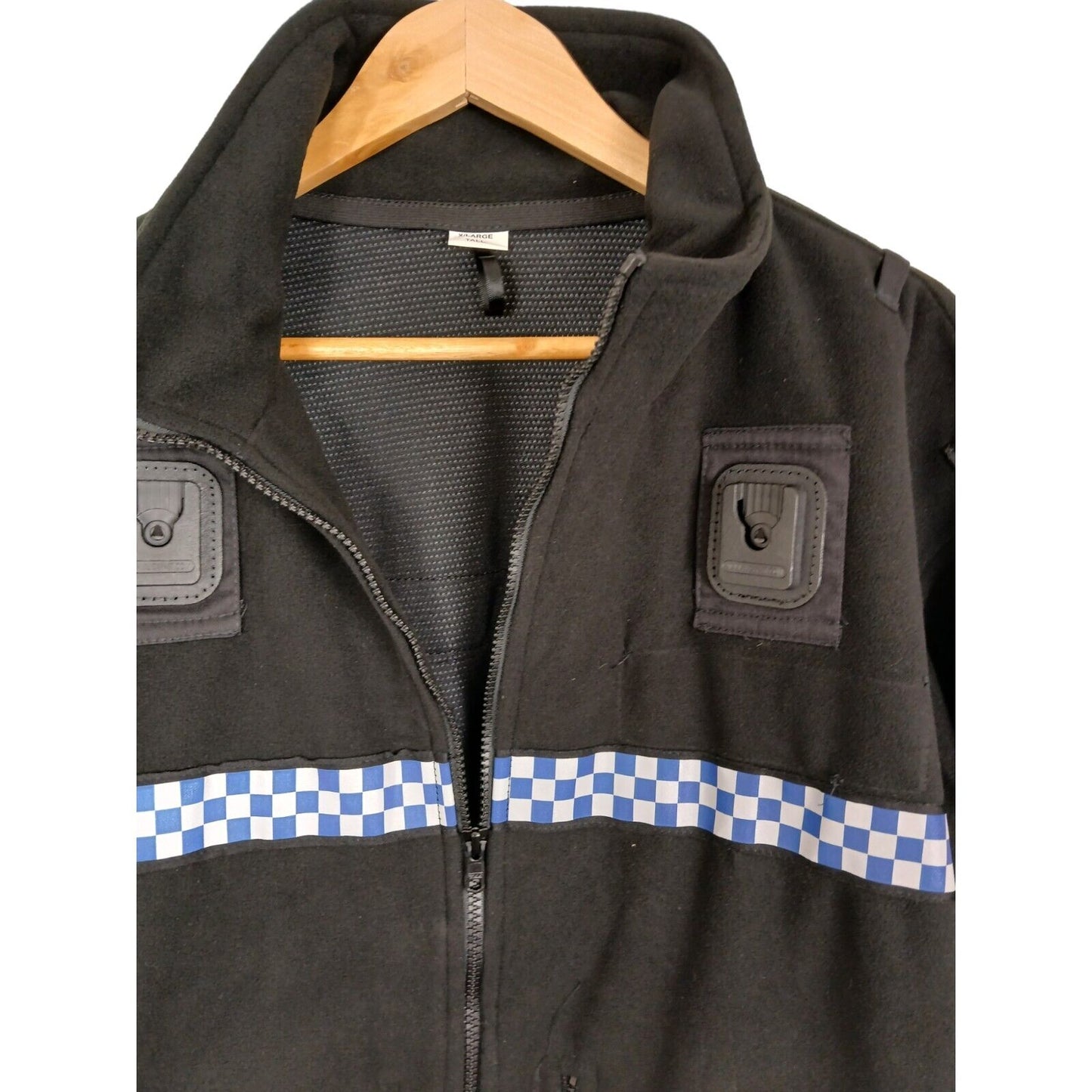 Polartec Fleece Jacket Windstopper Police Reflective Strip Black Klickfast Warm