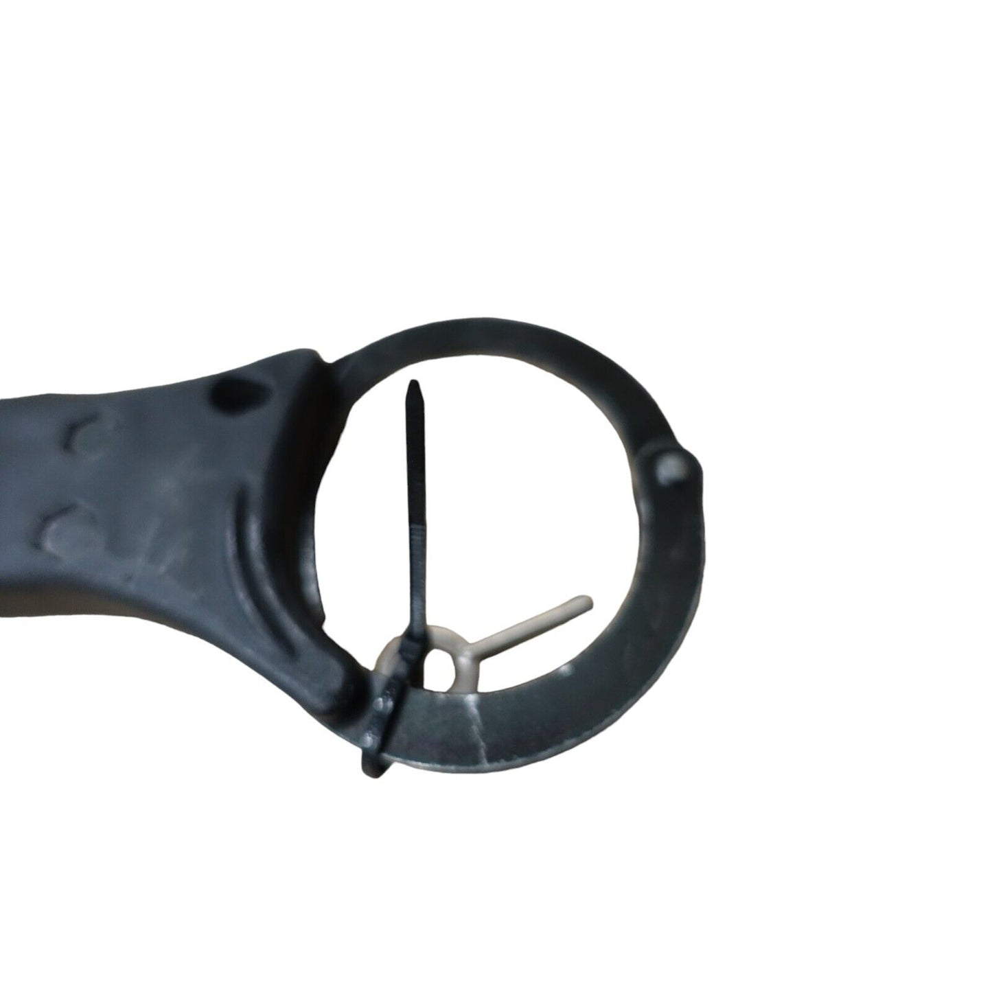 Quik-Kuf Handcuffs Speedcuffs Cuffs Ex Police Rigid Black With 1 Key Like Hiatts