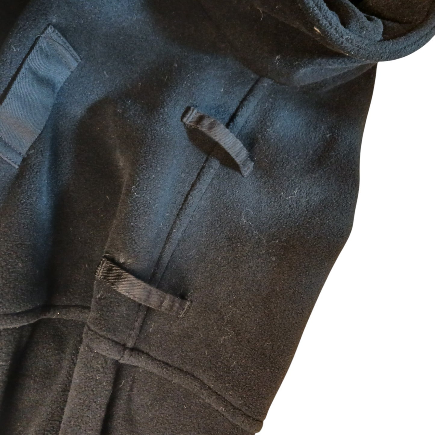 Ex Police Black Fleece Security Radio Loop Hiking Bomber Jacket Combat Tactical