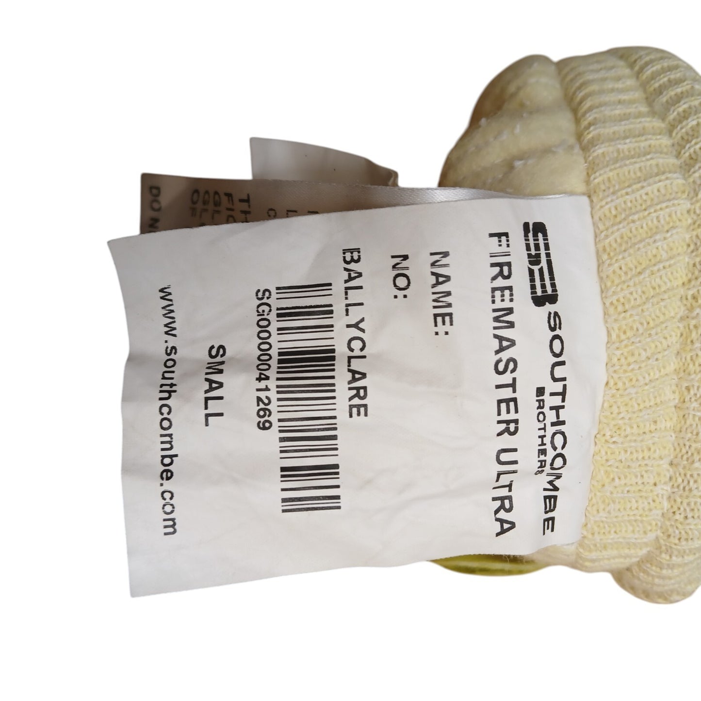 Firemaster Ultra Classic Gloves Pyrohide Leather Ballyclare Small Yellow Grade B
