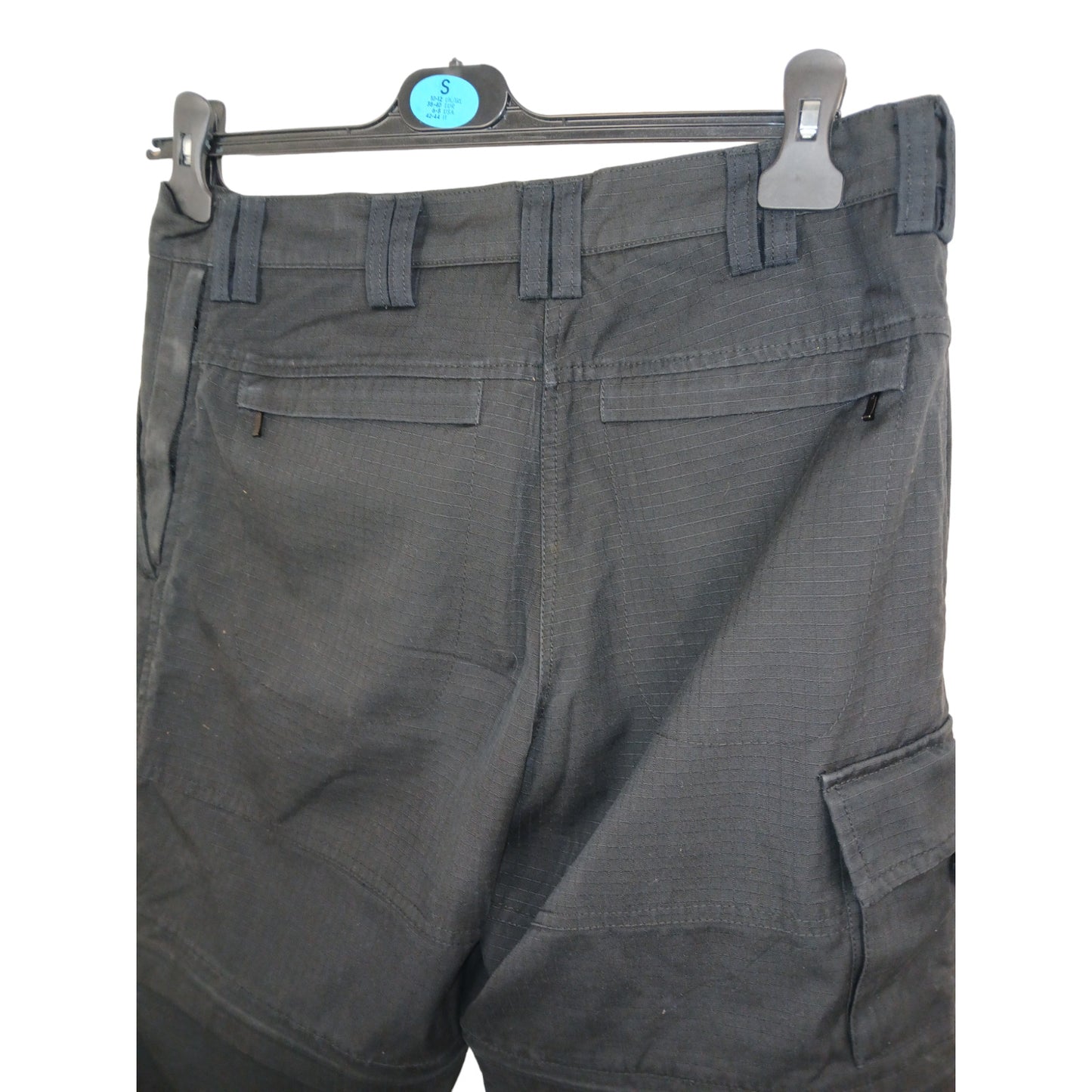Ripstop Cargo Combat Zip Off Black Utility Trousers Ex Police Various Sizes Kit