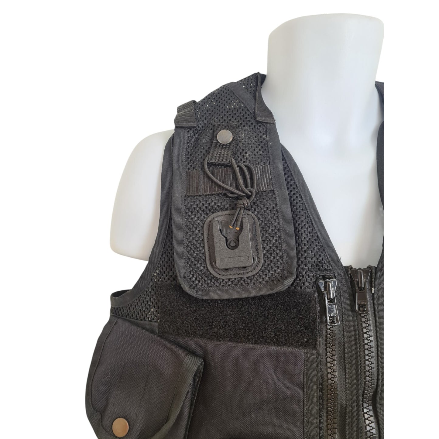 Tactical Vest Integrated Pouches Black Klickfast Docks XS Security Ex Police