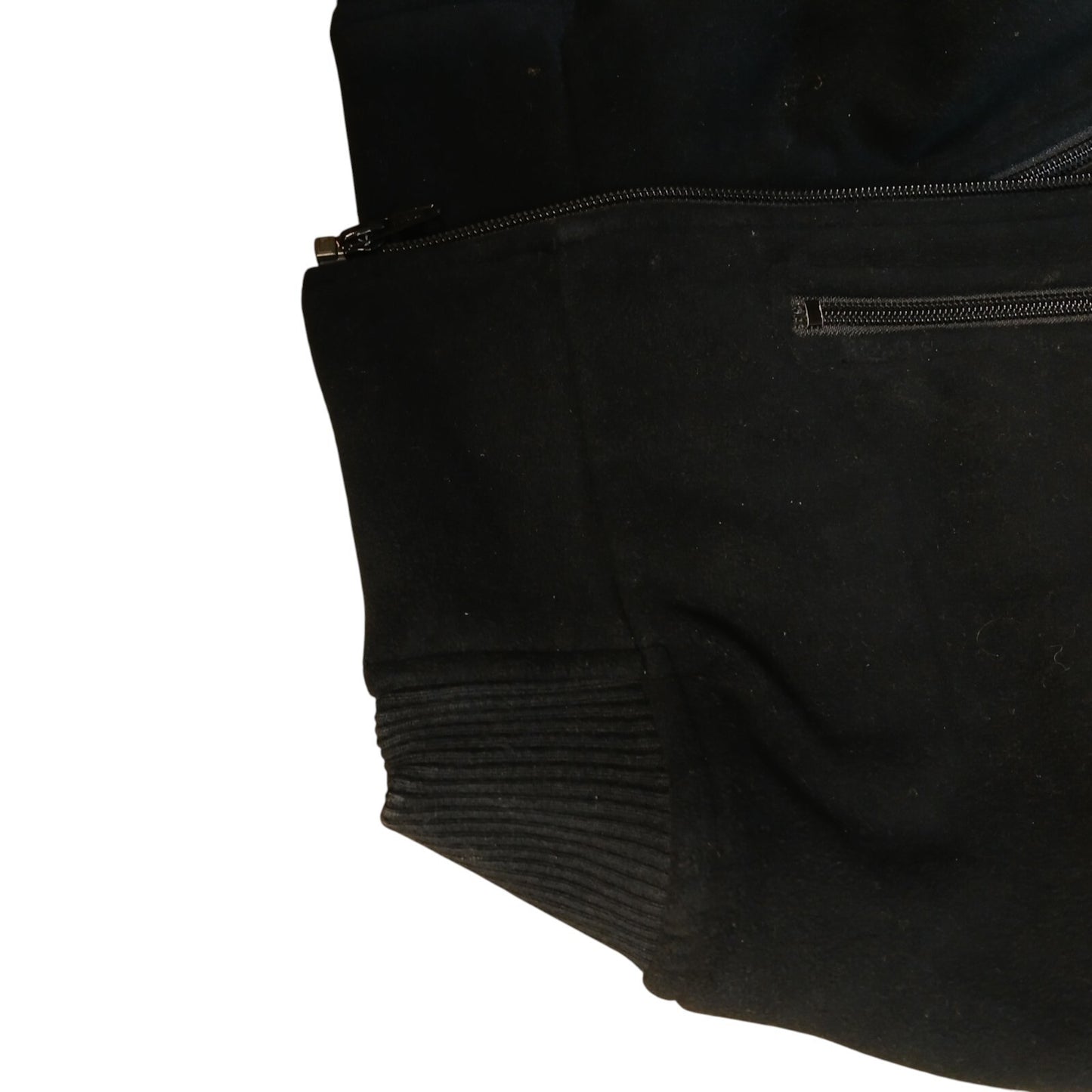 Ex Police Black Fleece Security Radio Loop Hiking Bomber Jacket Combat Tactical